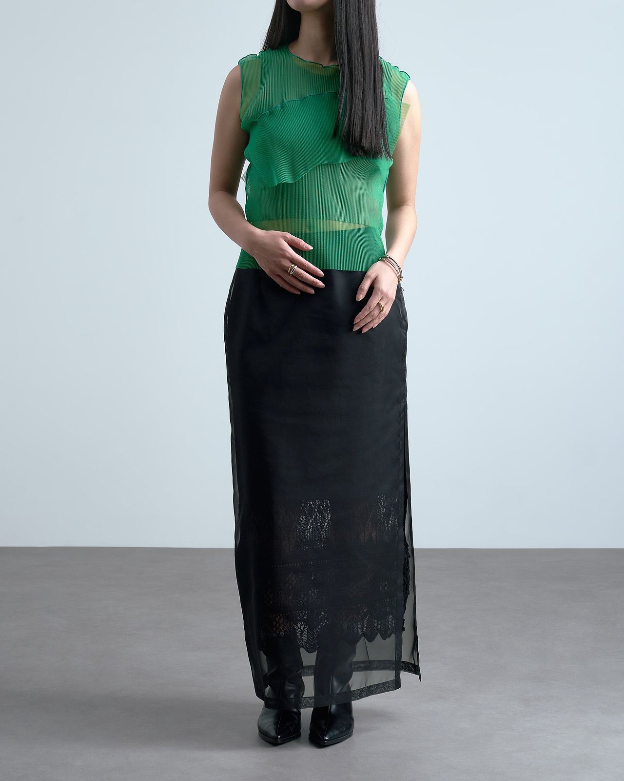 着用サイズ2／身長165cm（スタッフスナップ）