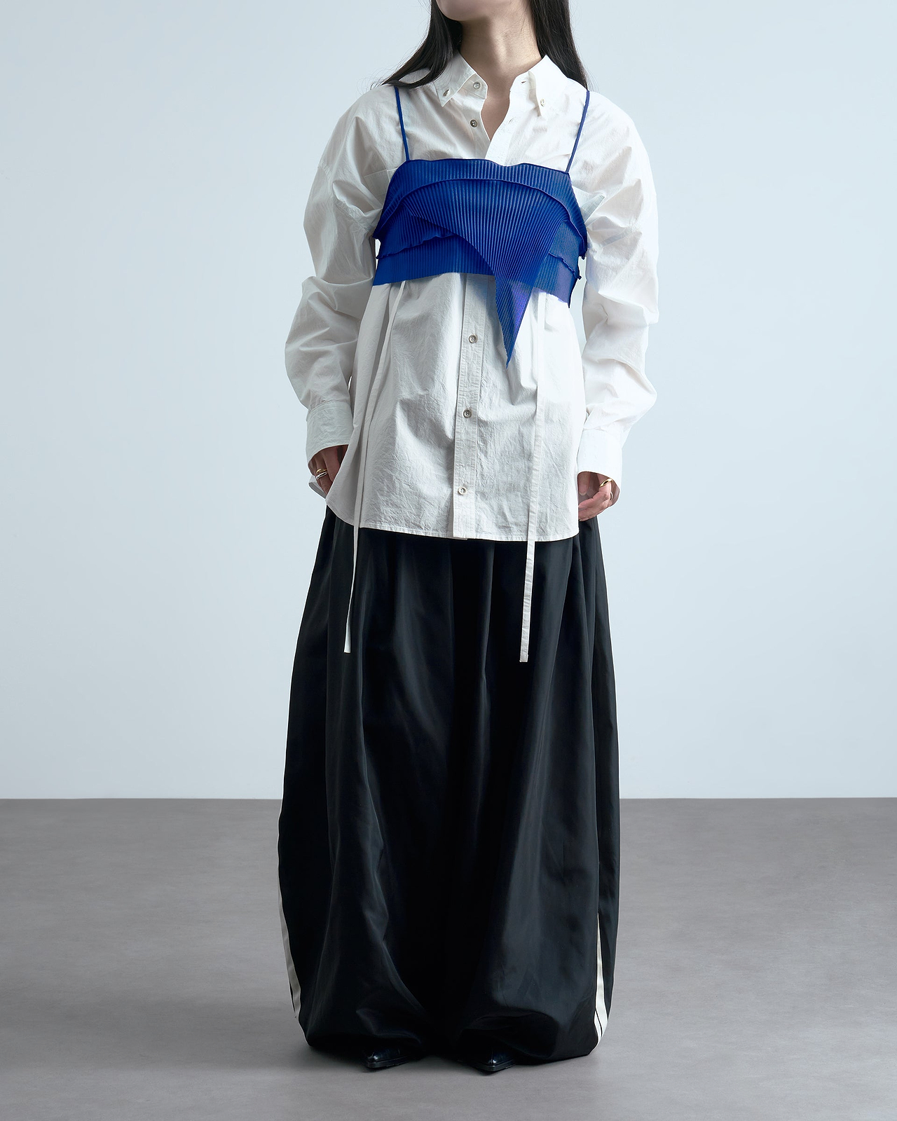 着用サイズFREE／身長165cm（スタッフスナップ）