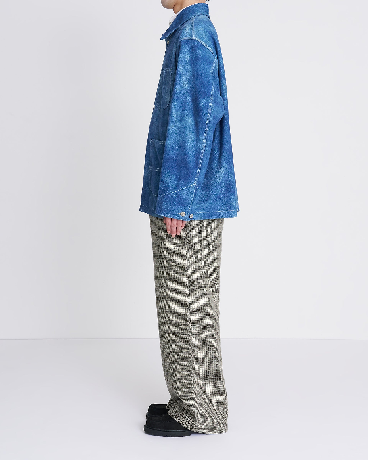 【26SS】レザーカバーオールジャケット