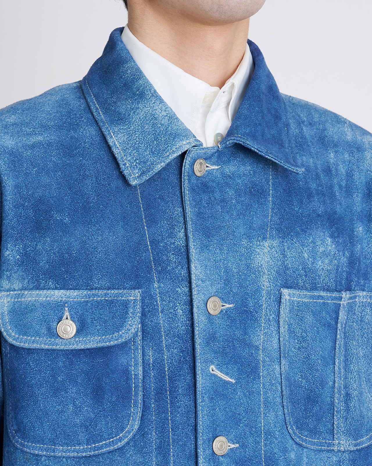 【26SS】レザーカバーオールジャケット