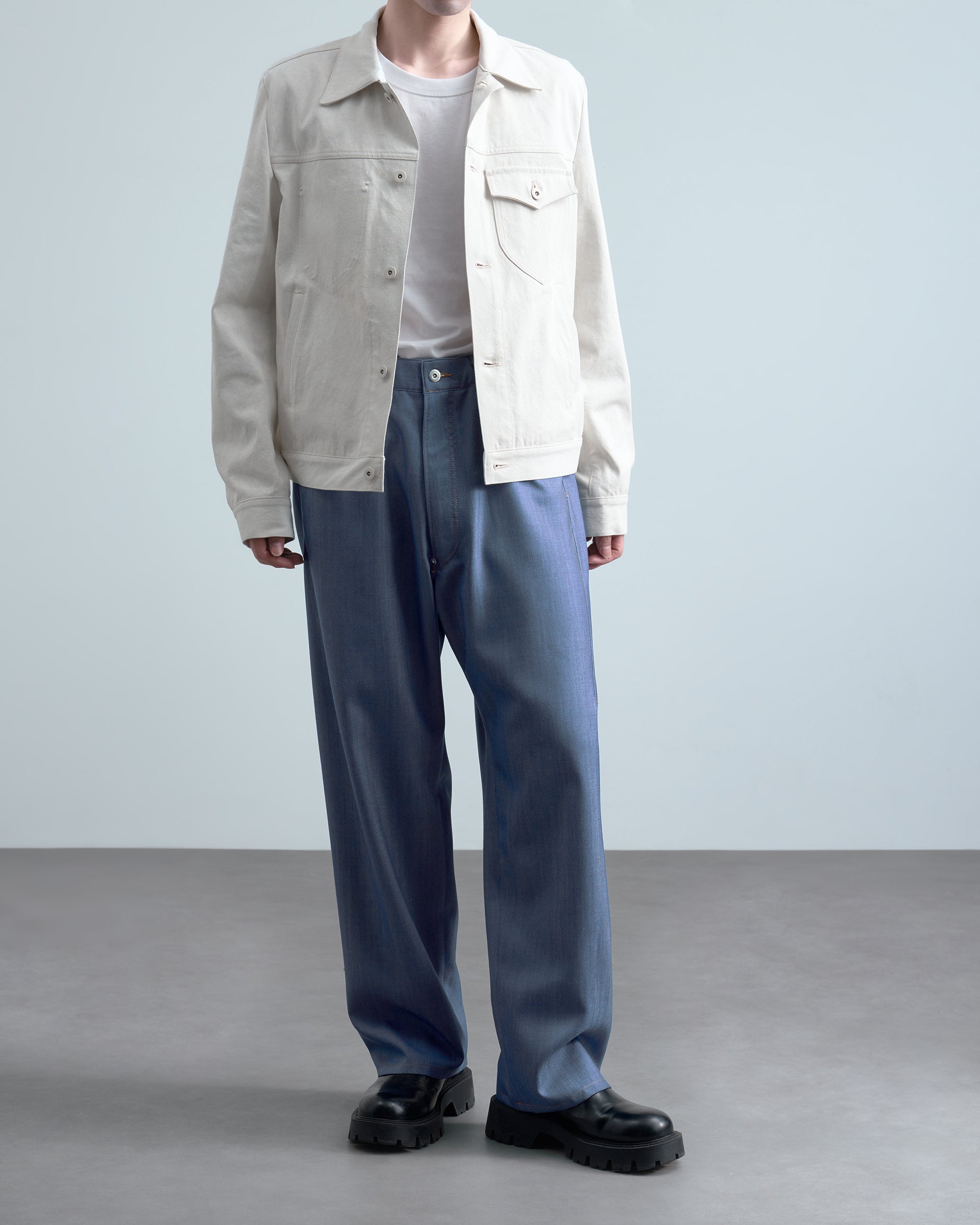 OVERCOAT Denim Pant 26SS M2サイズ OVERCOAT】デニムパンツ | ウール | ワイドストレート | F/STORE