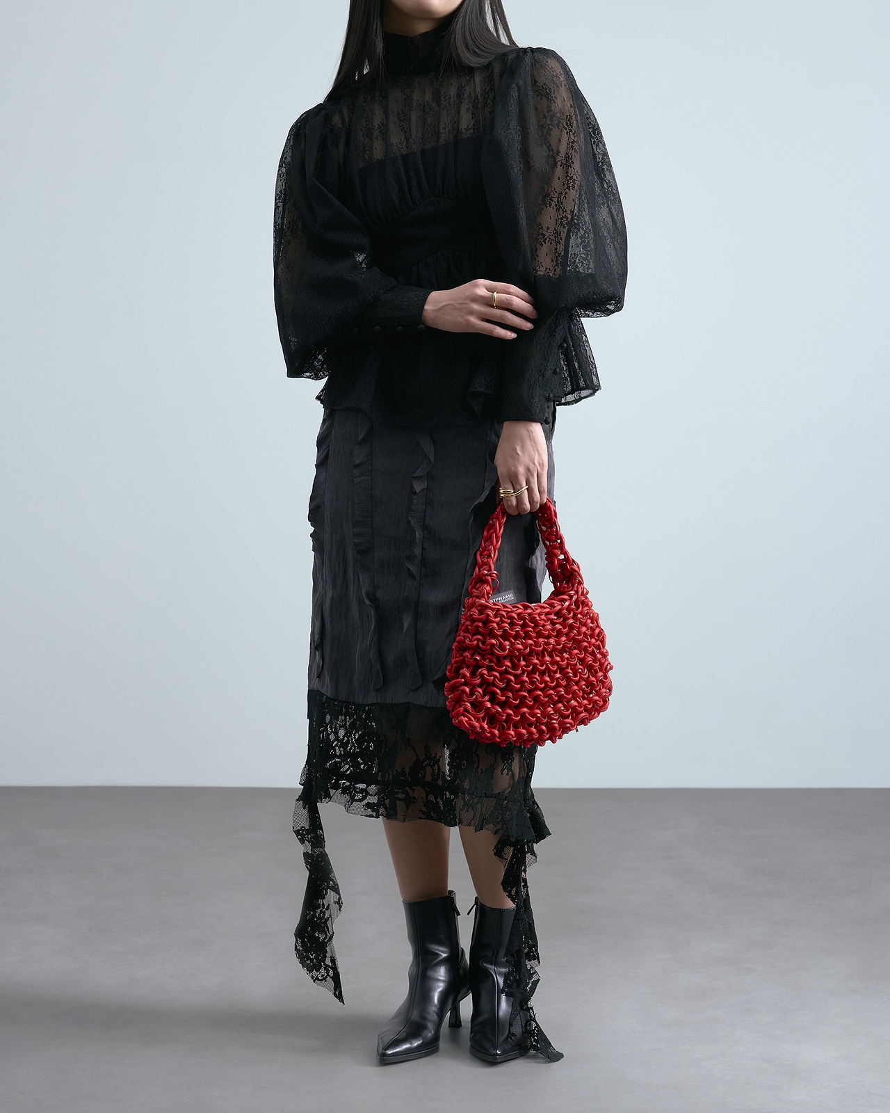 着用サイズMEDIUM／身長165cm（スタッフスナップ）