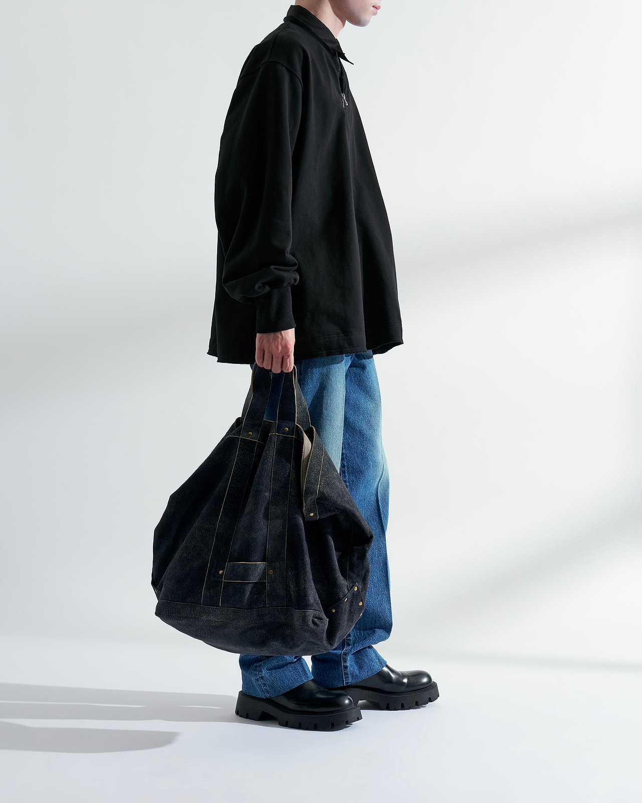 【26SS】レザートートバッグ（ゴートスエードアンティークフィニッシュ）