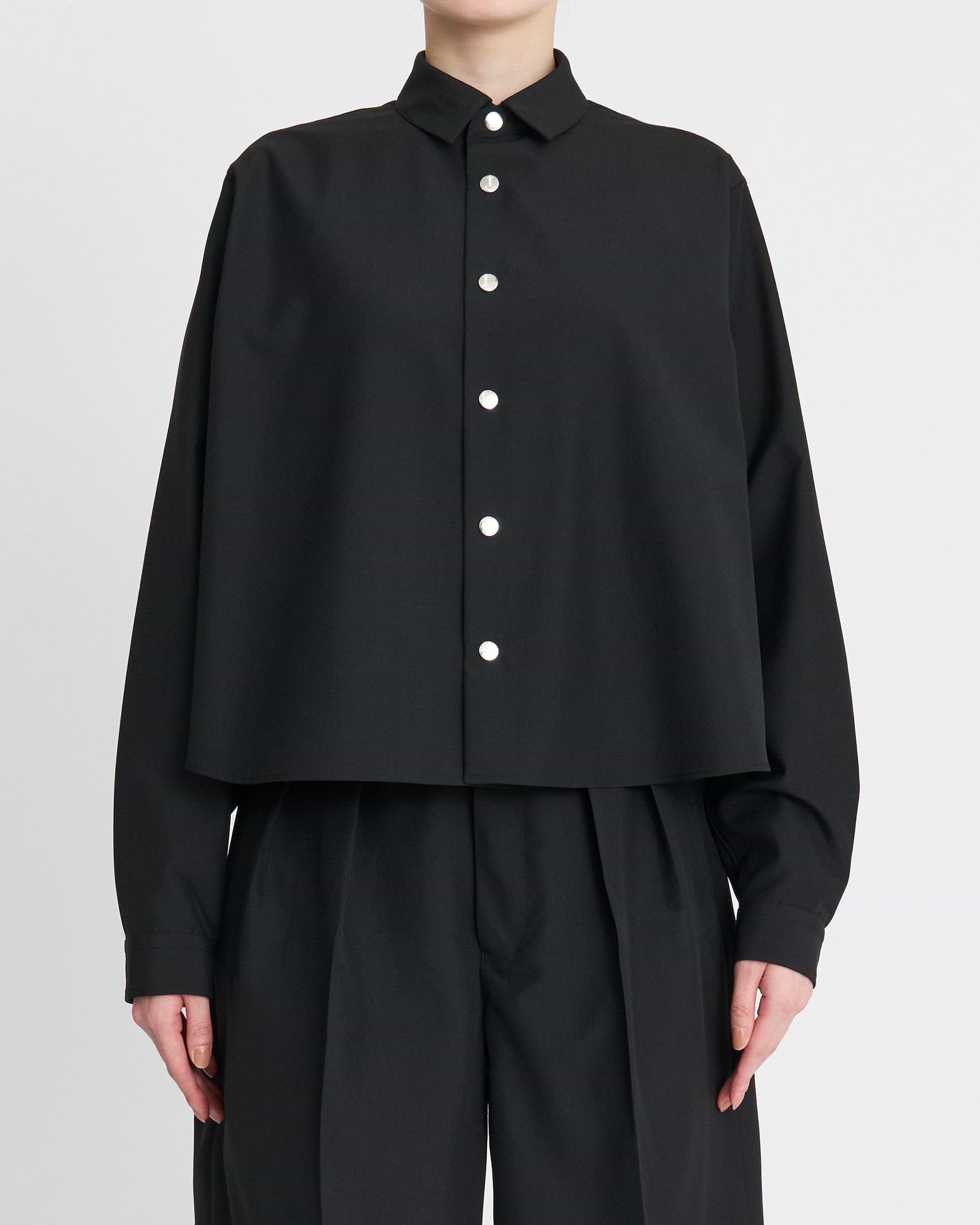 THE RERACS×1LDK×F/STORE>レギュラーカラーAラインシャツ | コラボ THE RERACS×1LDK×F/STORE>レギュラーカラーAラインシャツ | コラボ