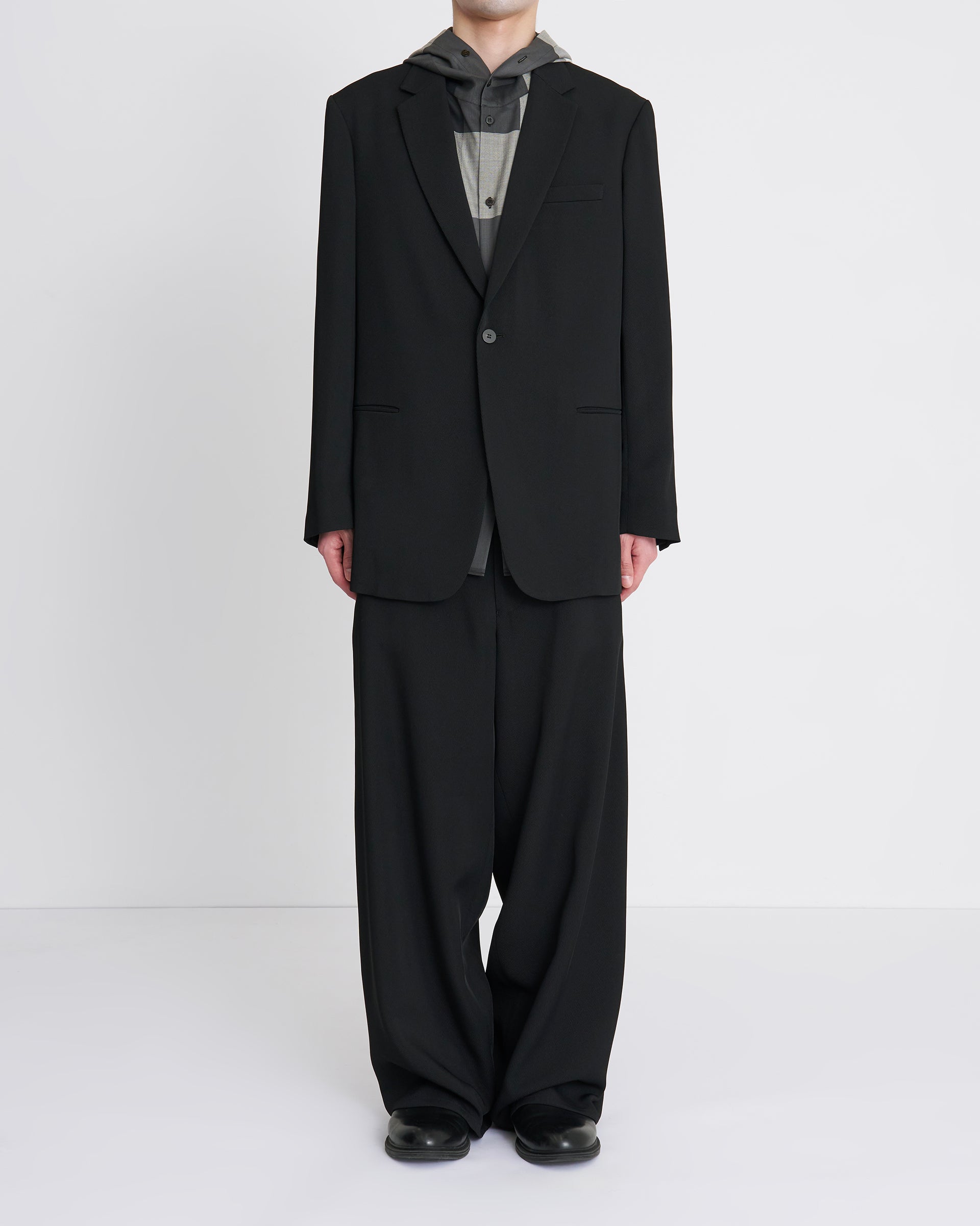 OVERCOAT】シングルブレストジャケット インレーヨントリコチン