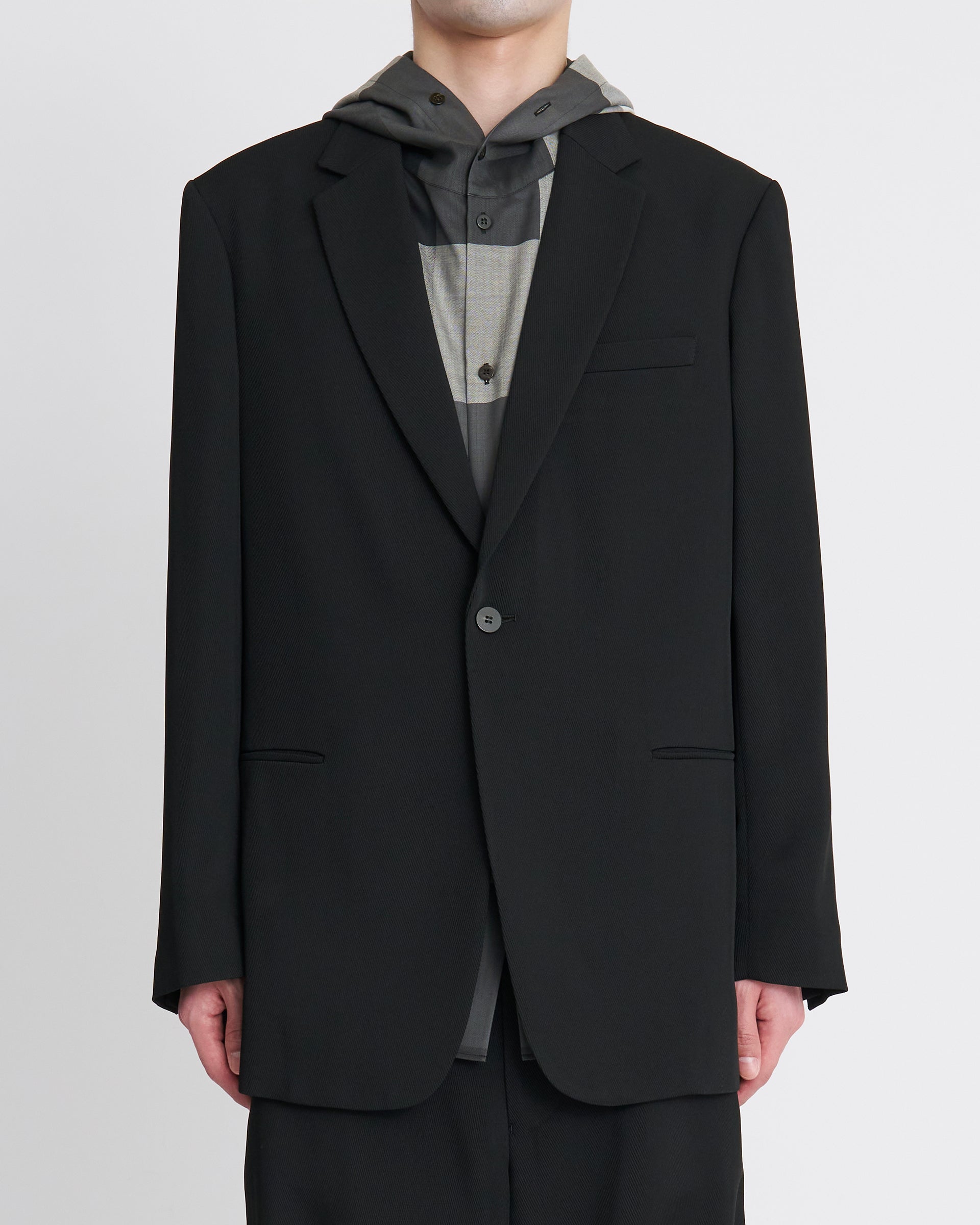OVERCOAT】シングルブレストジャケット インレーヨントリコチン