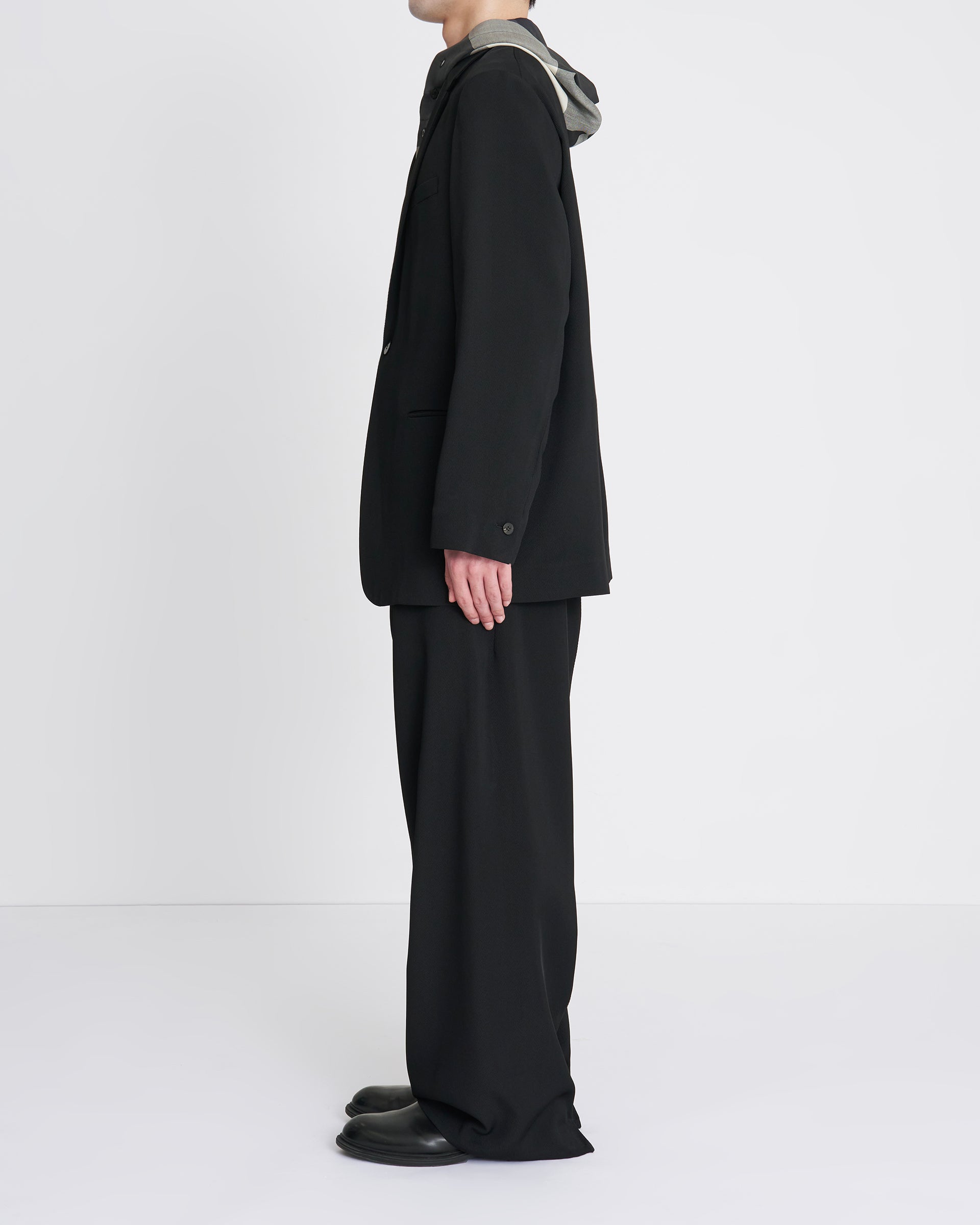 OVERCOAT】シングルブレストジャケット インレーヨントリコチン OVERCOAT】シングルブレストジャケット インレーヨントリコチン