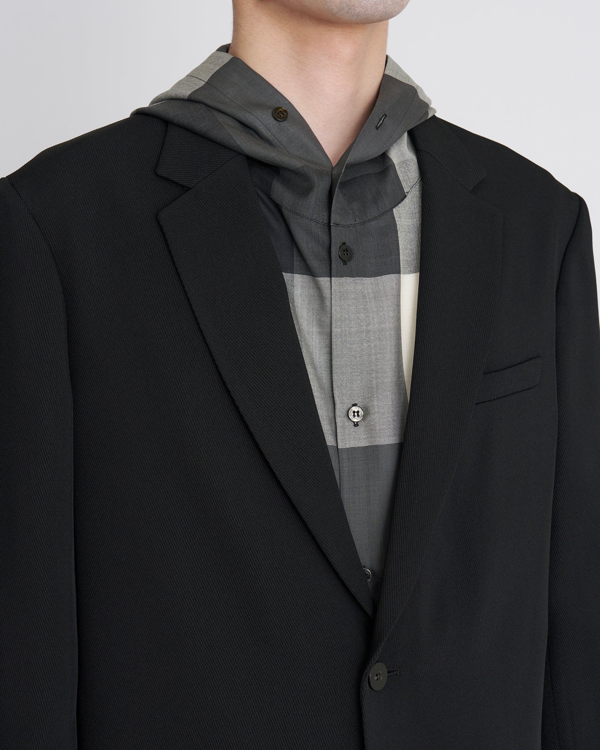 OVERCOAT】シングルブレストジャケット インレーヨントリコチン