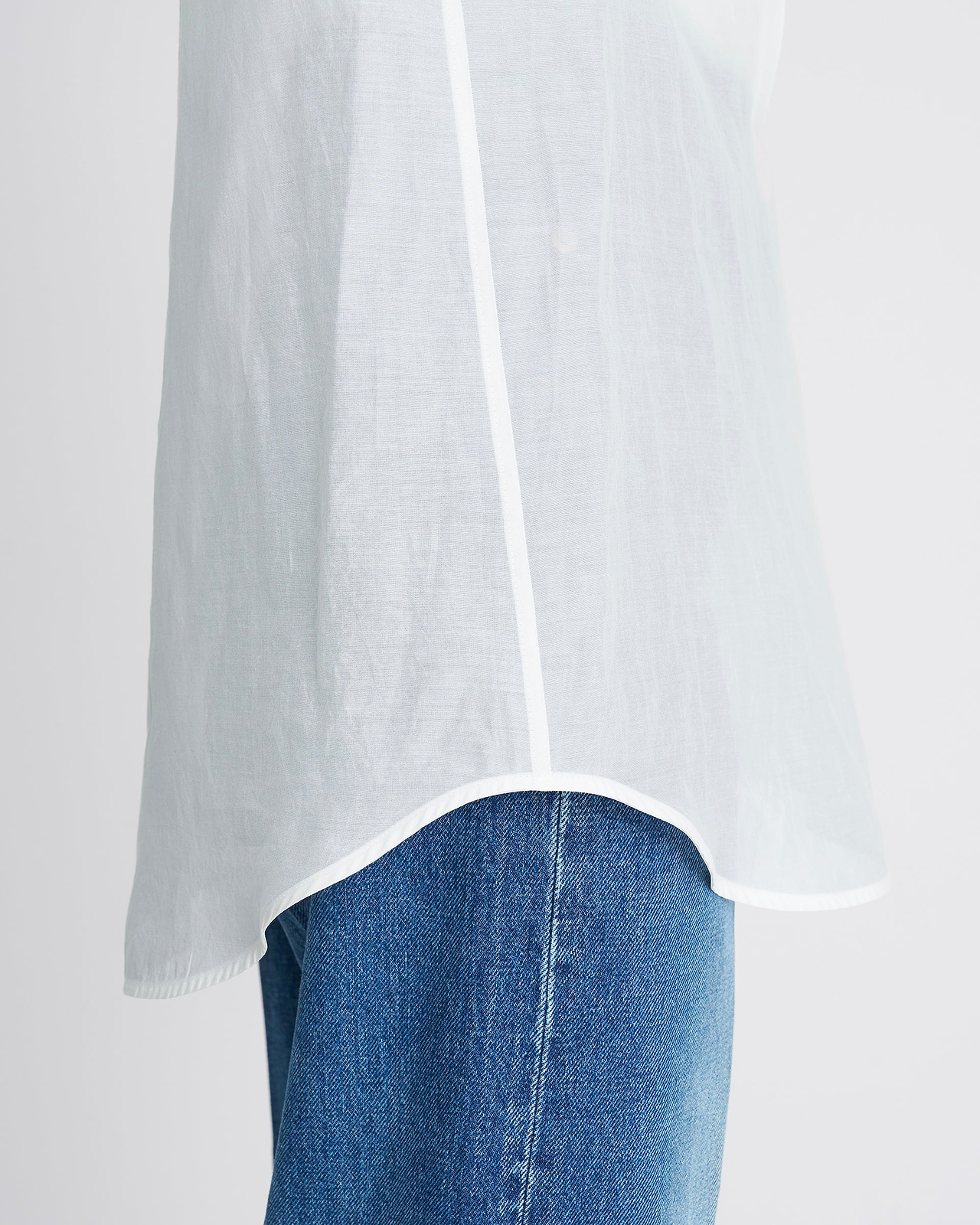 【26SS】ディープVネックコットンシルクシャツ