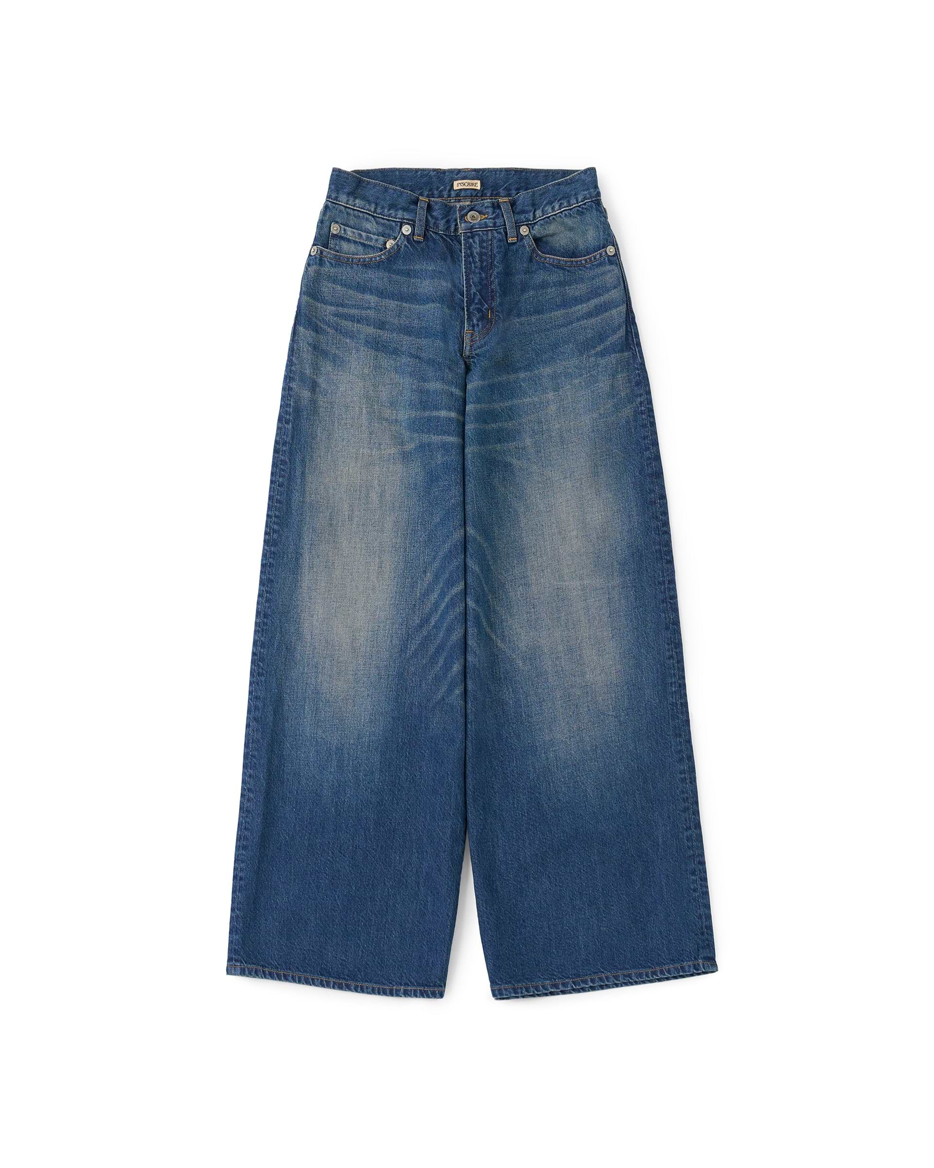 TASSRRY様確認ページ INSCRIRE】ユーズドデニムバギーパンツ | 12oz ライトデニム | ワイド