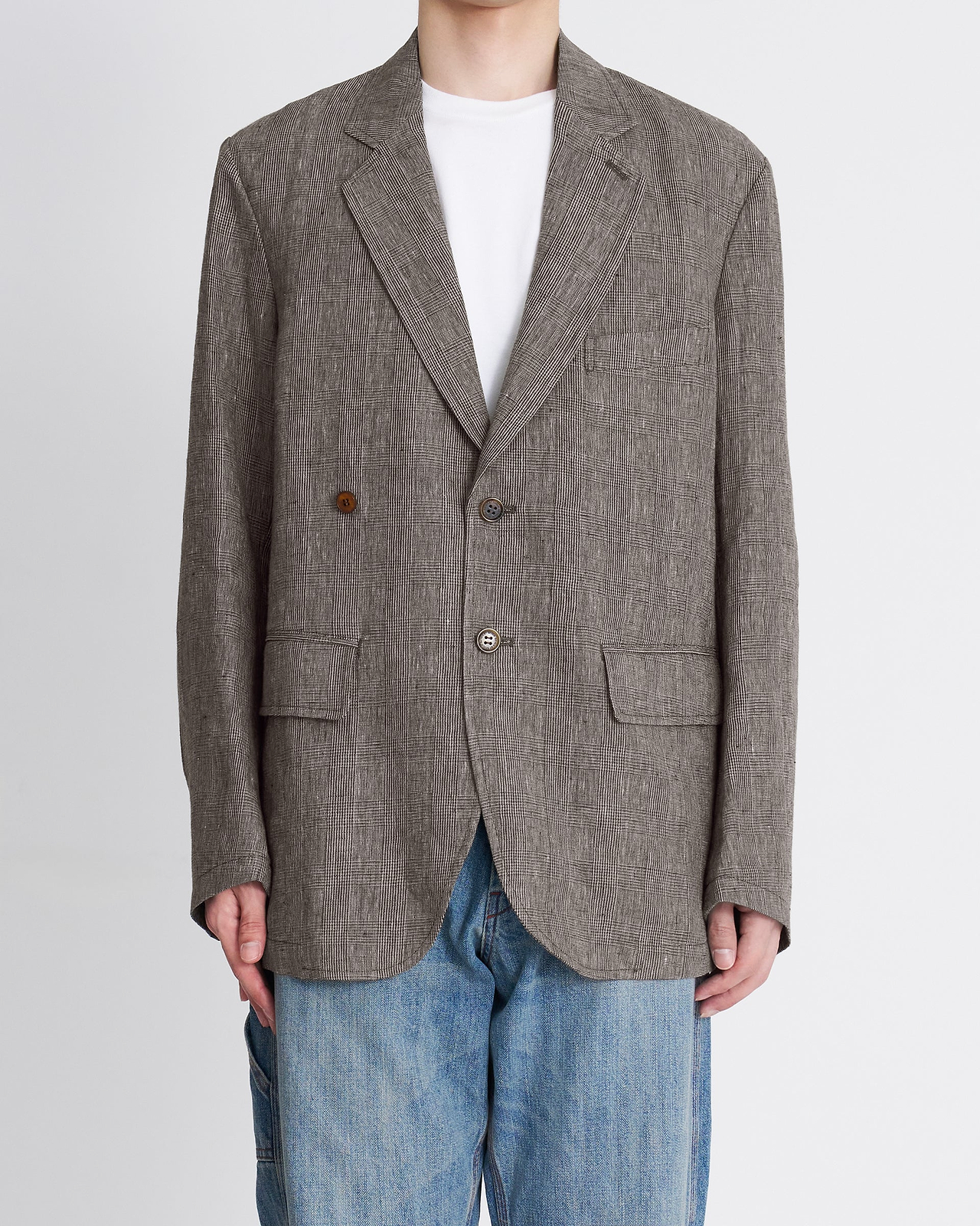 【26SS】イレギュラーダブルブレストテーラードジャケット