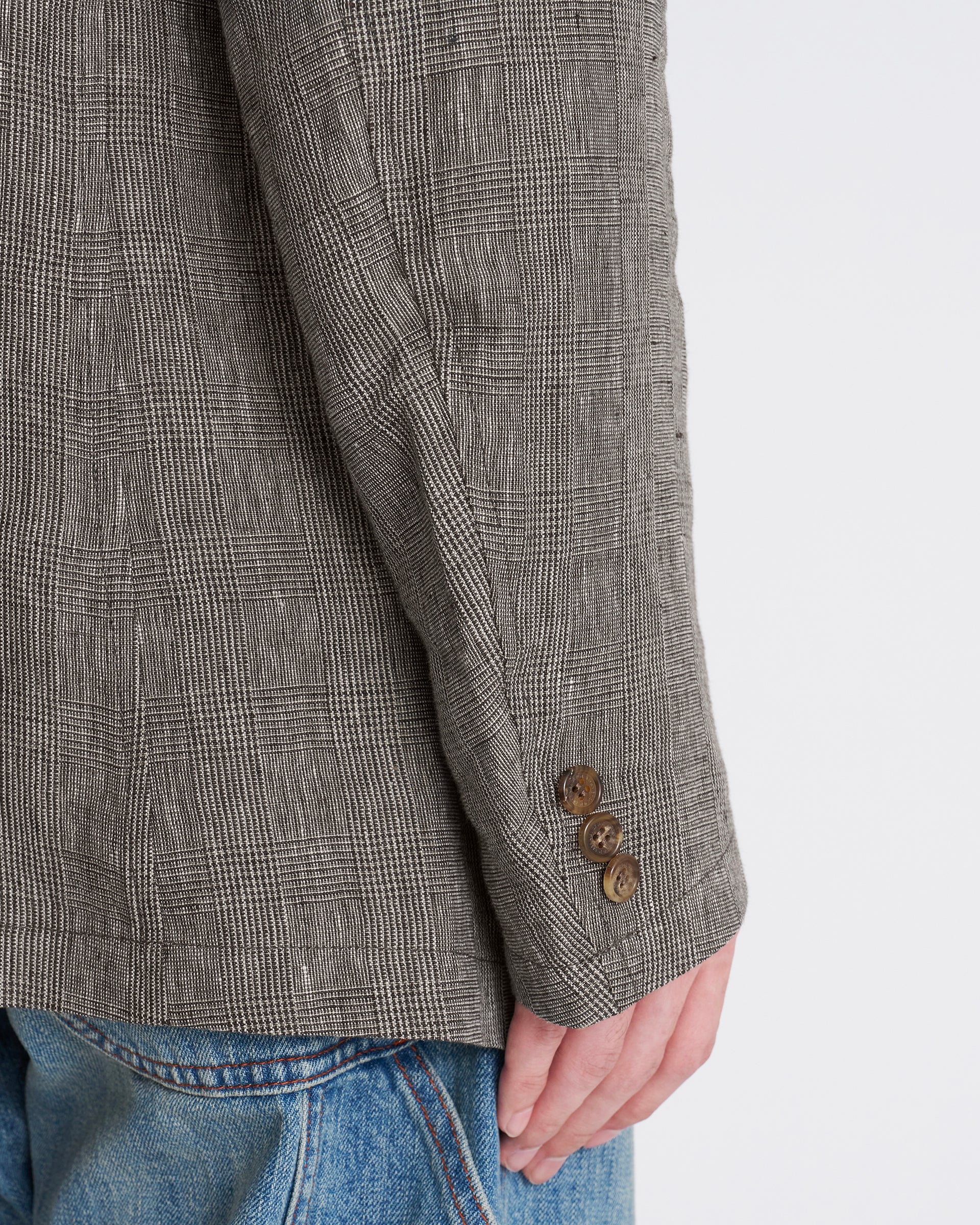 SEVEN BY SEVEN ジャケット7x7 グレンチェック リネン Sサイズ SEVEN BY SEVEN＞ GLENCHECK JACKET/グレンチェック ジャケット