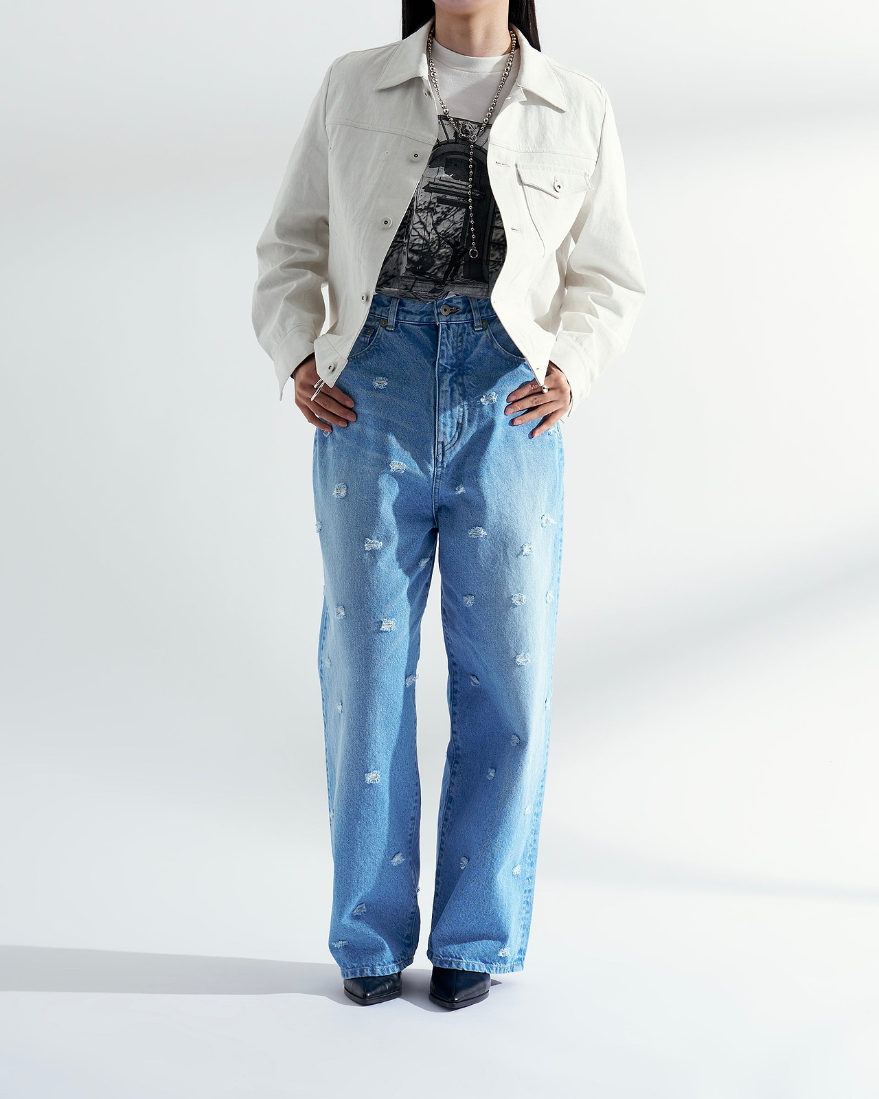 着用サイズ1／身長165cm（スタッフスナップ）