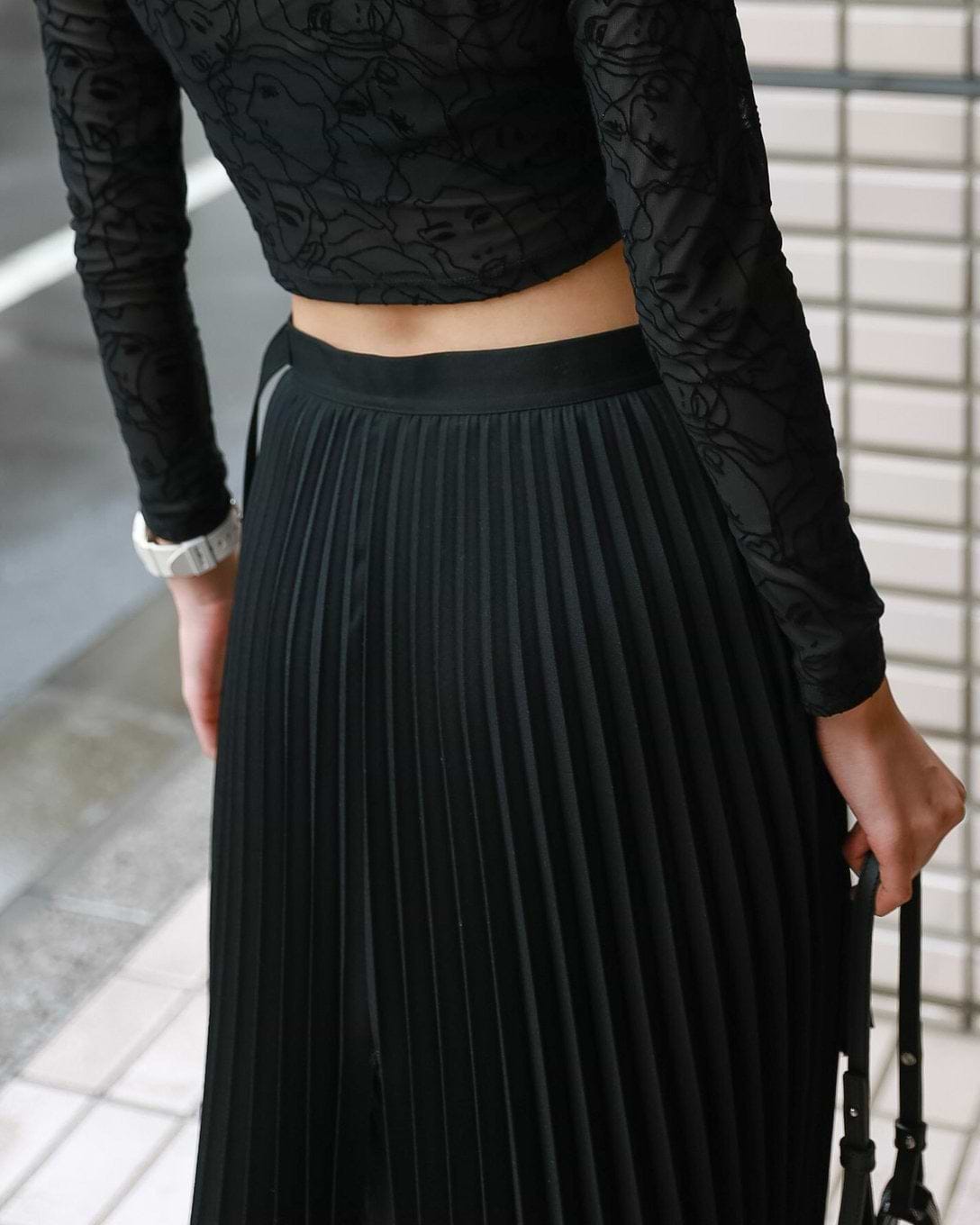 TARO HORIUCHI】カットアウトプリーツスカート – ファッションスナップ