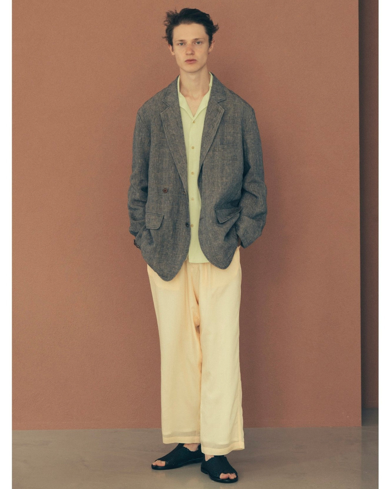 【26SS】イレギュラーダブルブレストテーラードジャケット