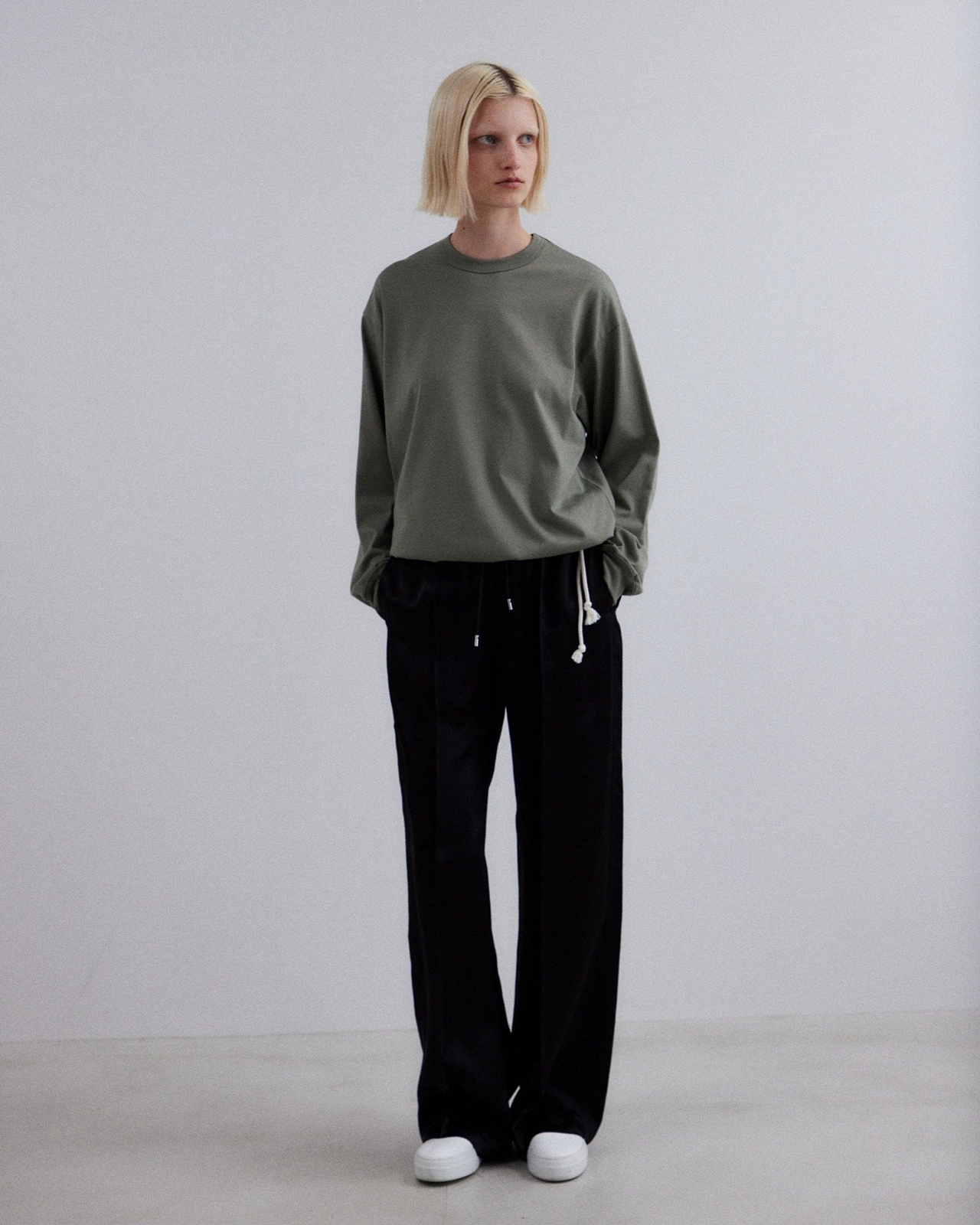 【26SS】サテンリラックスパンツ