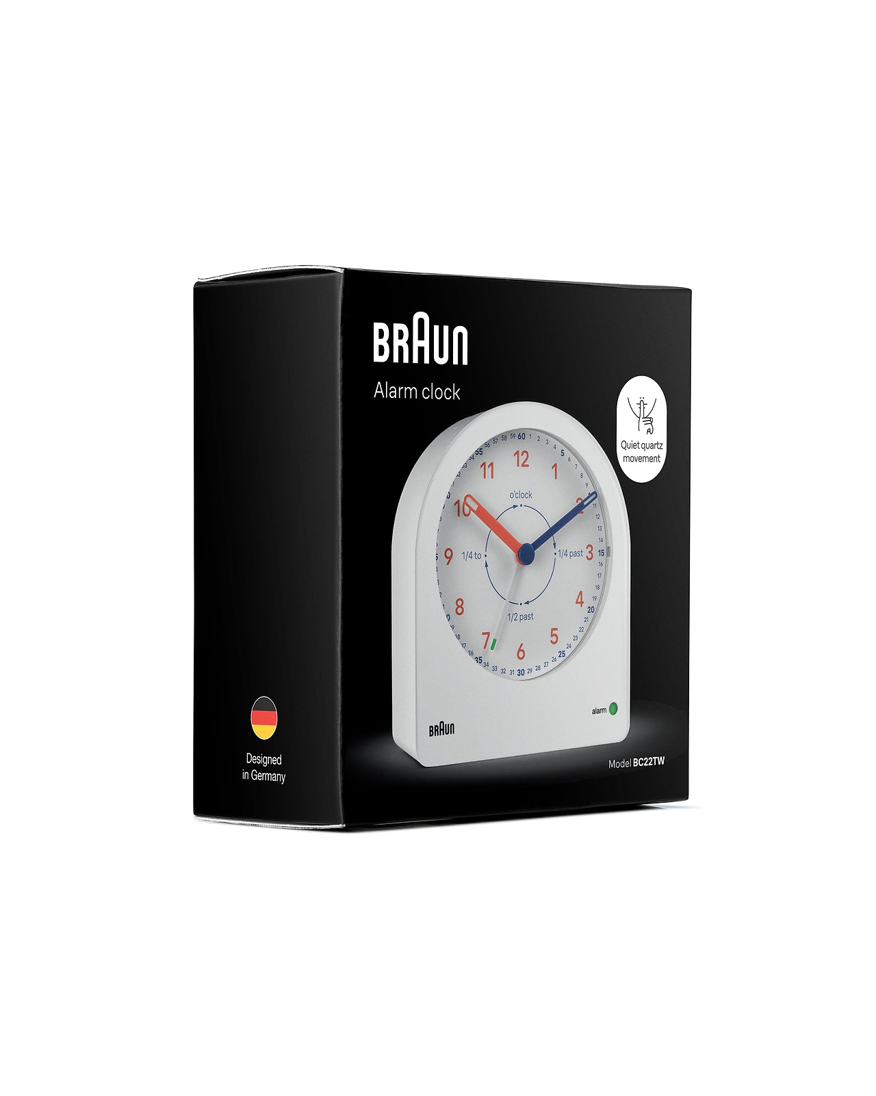 ＜BRAUN＞タイムティーチャー アームクロック（BC22TW）