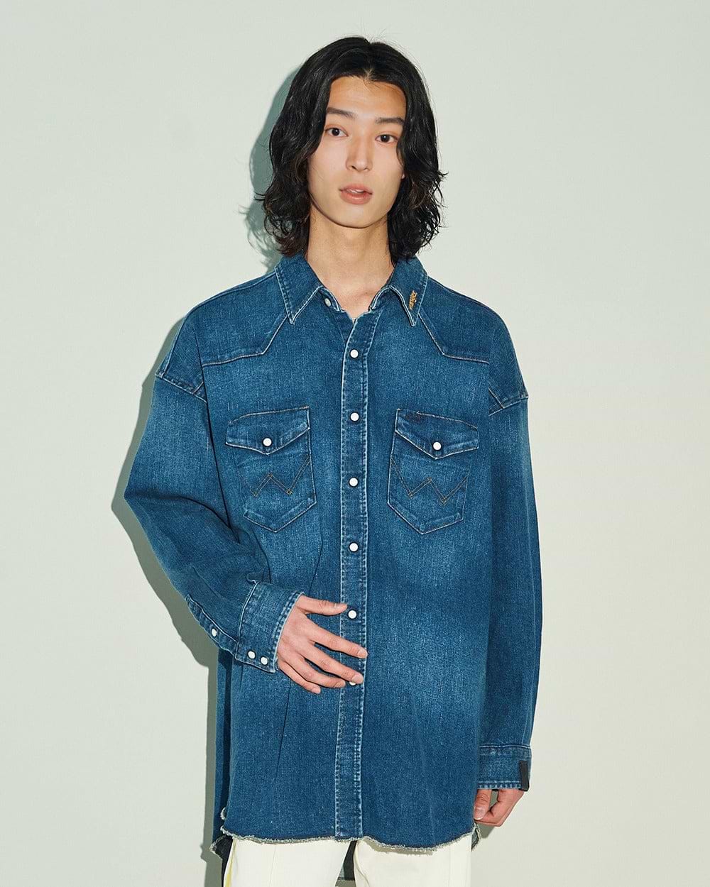 Nハリウッドコンパイル×ラングラー＞デニムシャツ – ファッション  