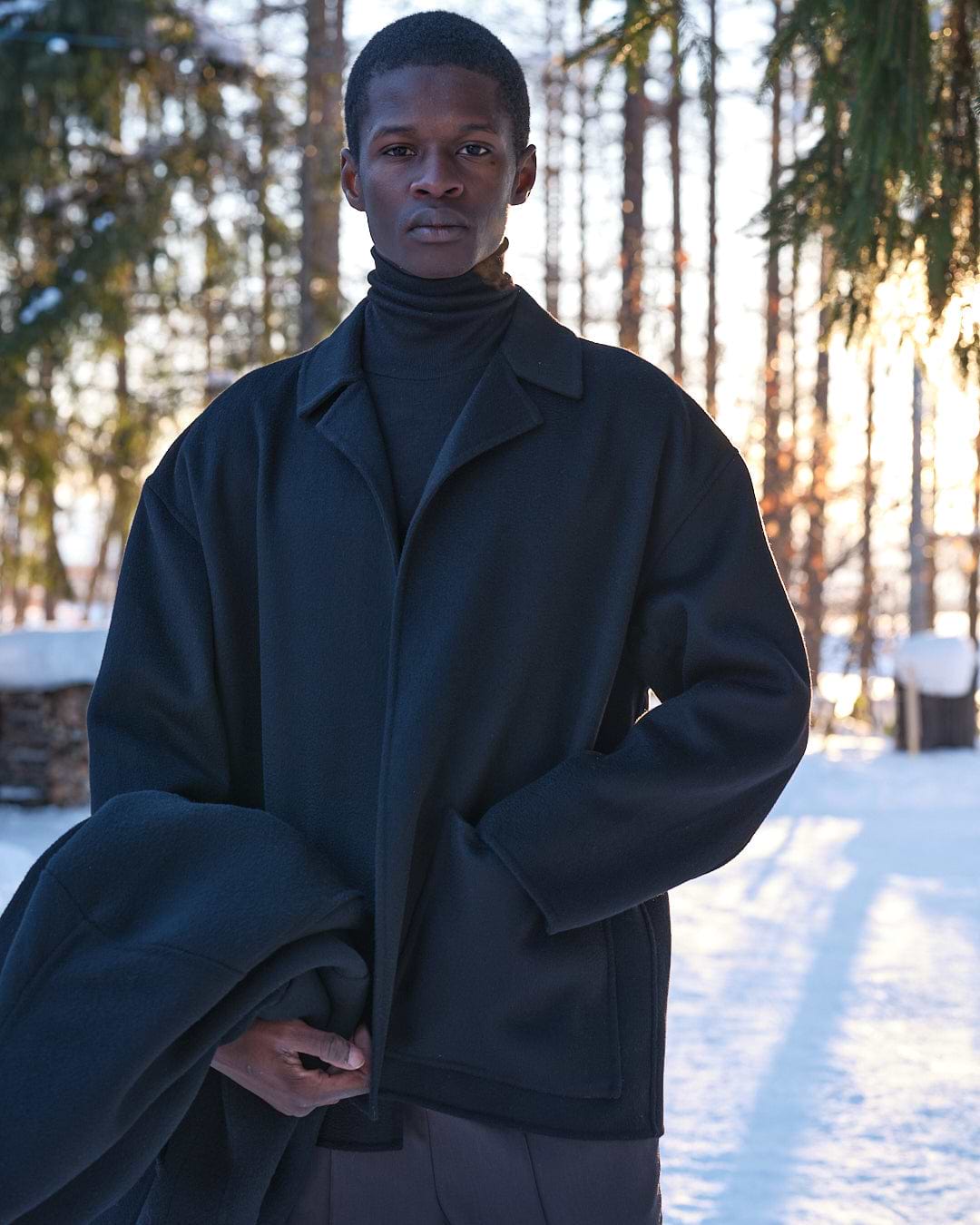 【25AW】カシミアウールリバーショートコート