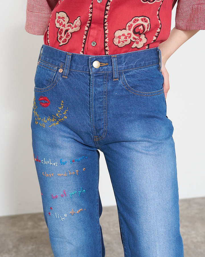 刺繍デニム