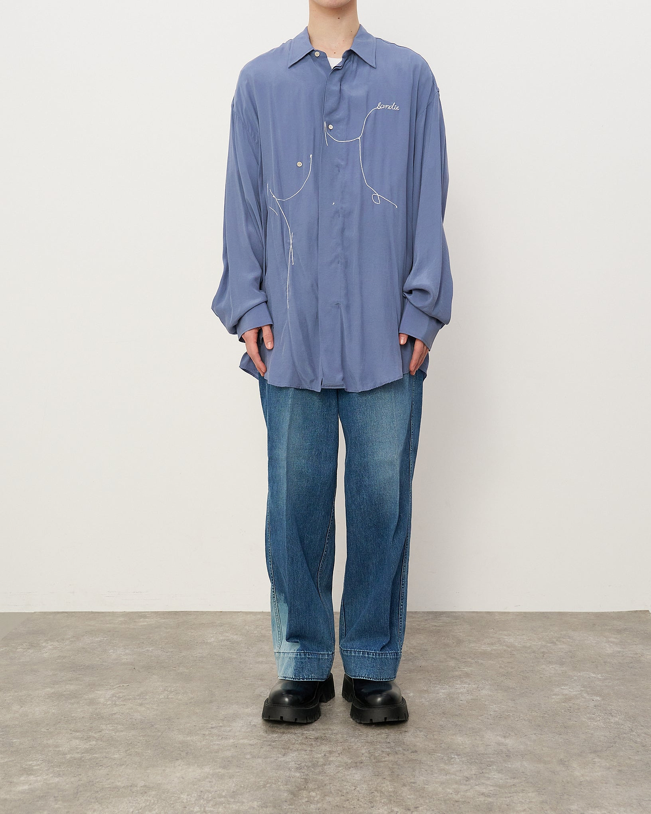 着用サイズFREE／身長175cm