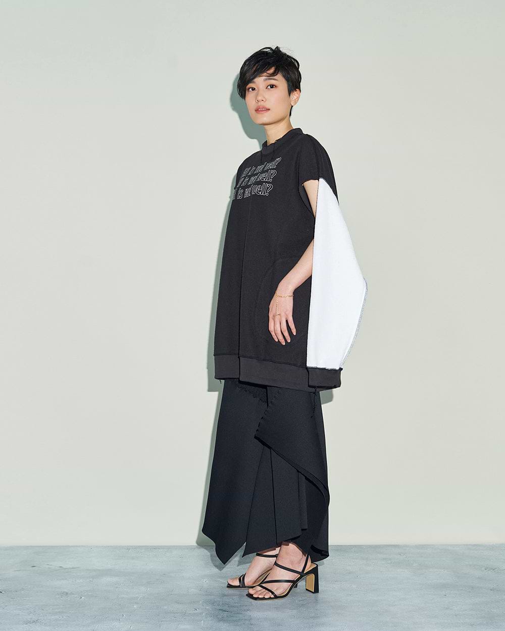 kotohayokozawa】リバーシブルロングスウェット – ファッション