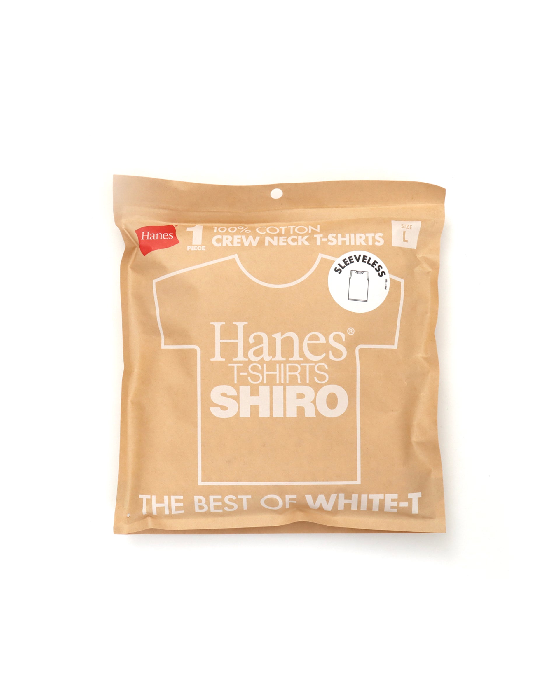 【25SS】1P HANES T-SHIRTS SHIRO / スリーブレスTシャツ
