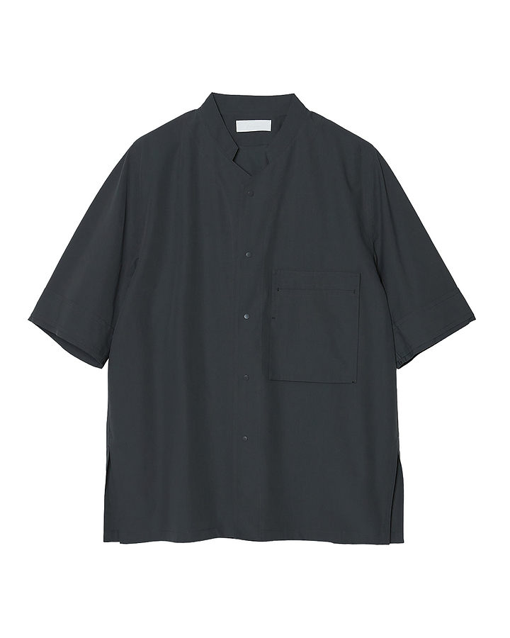 【25SS】スタンドカラーショートスリーブシャツ