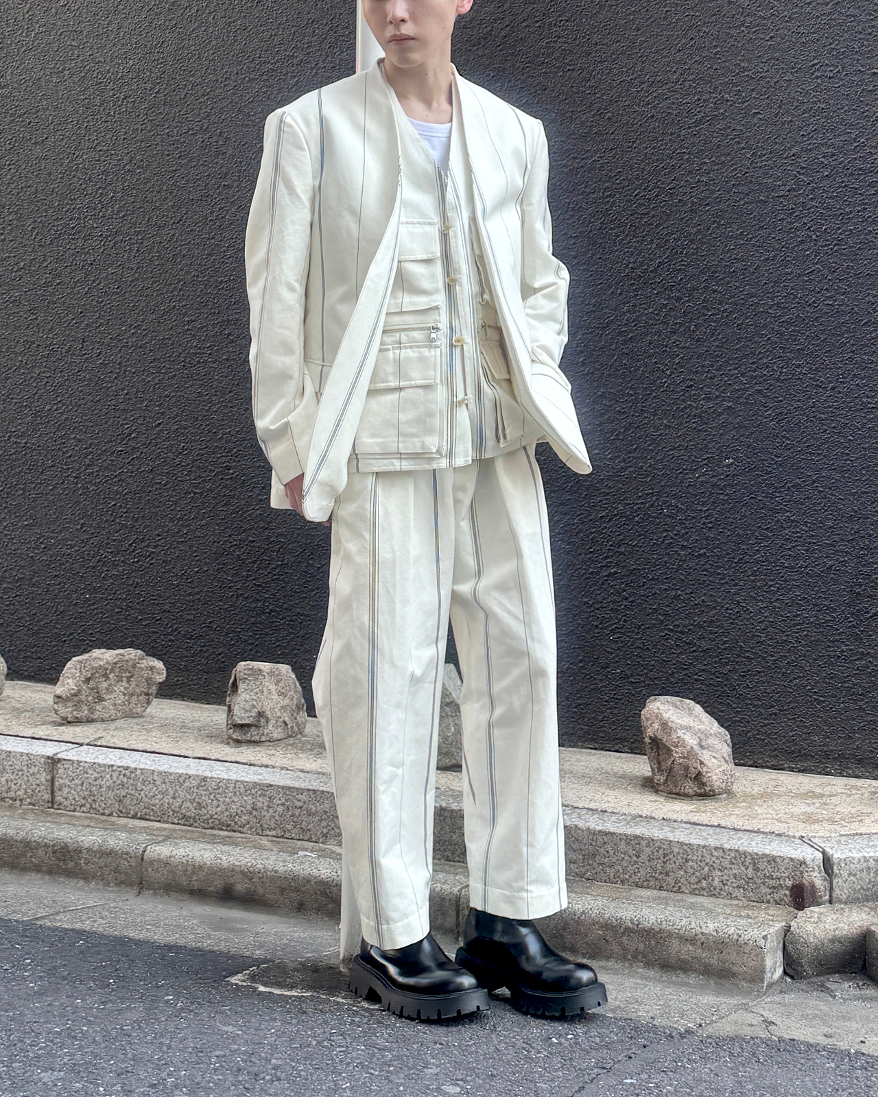 着用サイズFREE／身長175cm（スタッフスナップ）