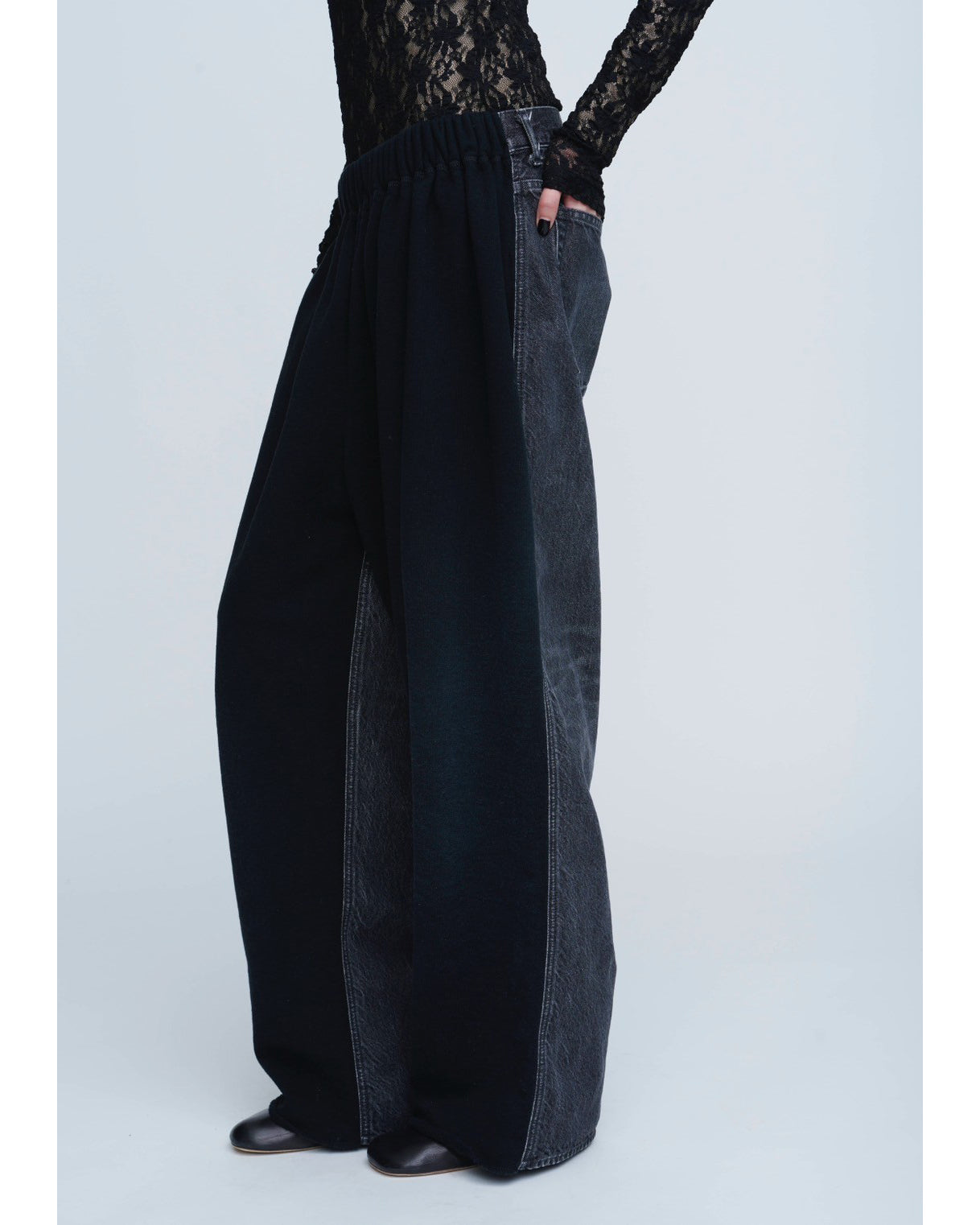 【未着用】INSCRIRE ハイブリッドデニムパンツ VONIQUE / INSCRIRE/ Hybrid Denim Pants