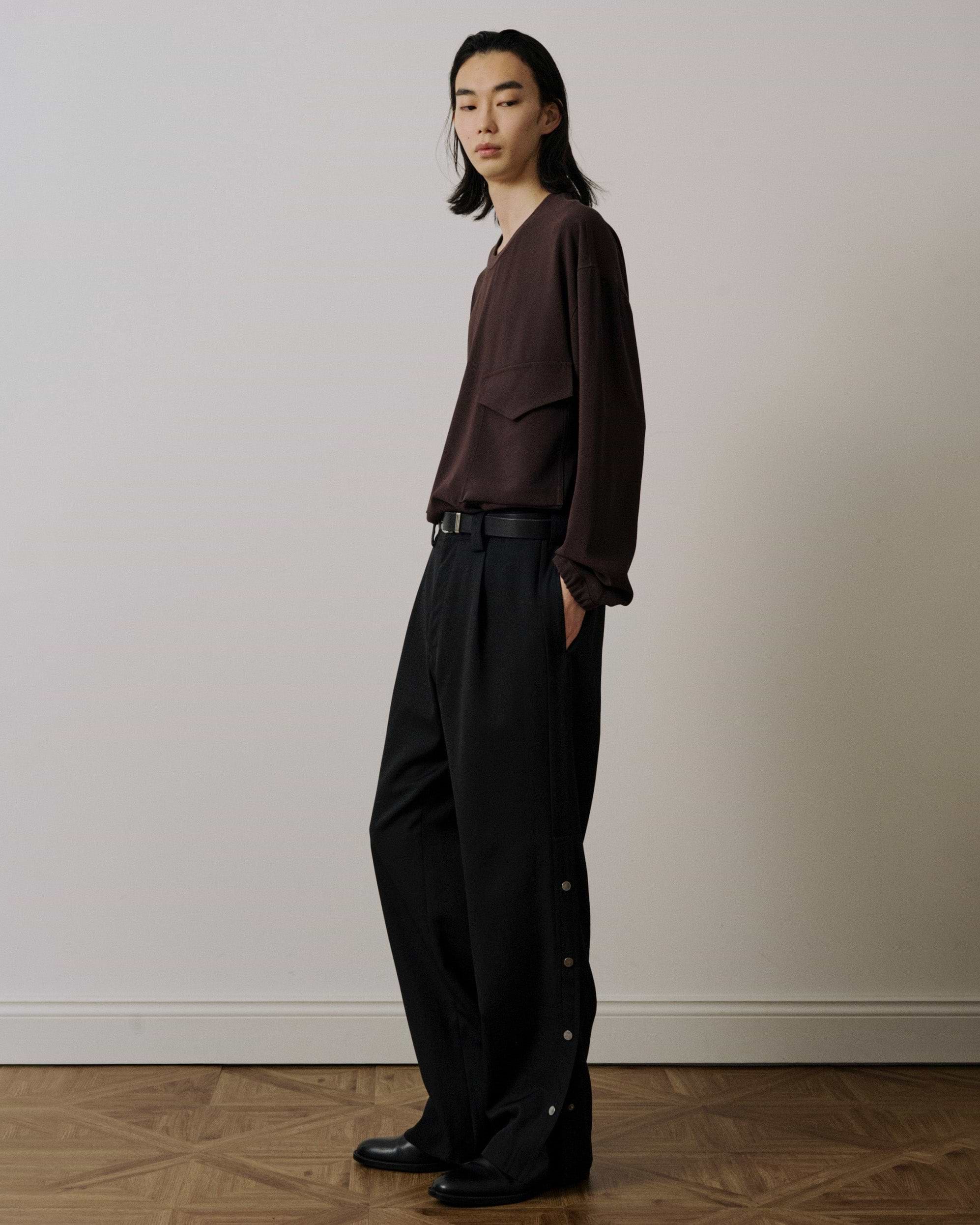 UJOH】ボタンスリットPNT – ファッションスナップストア