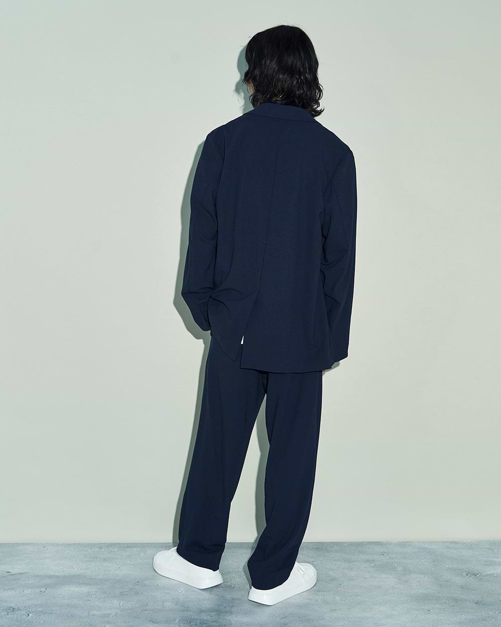 ATON】ウールオックスフォードテーラードジャケット – ファッション