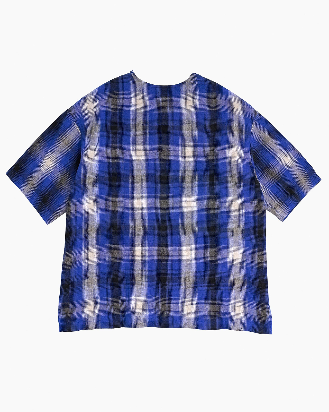 リネンチェックTシャツ