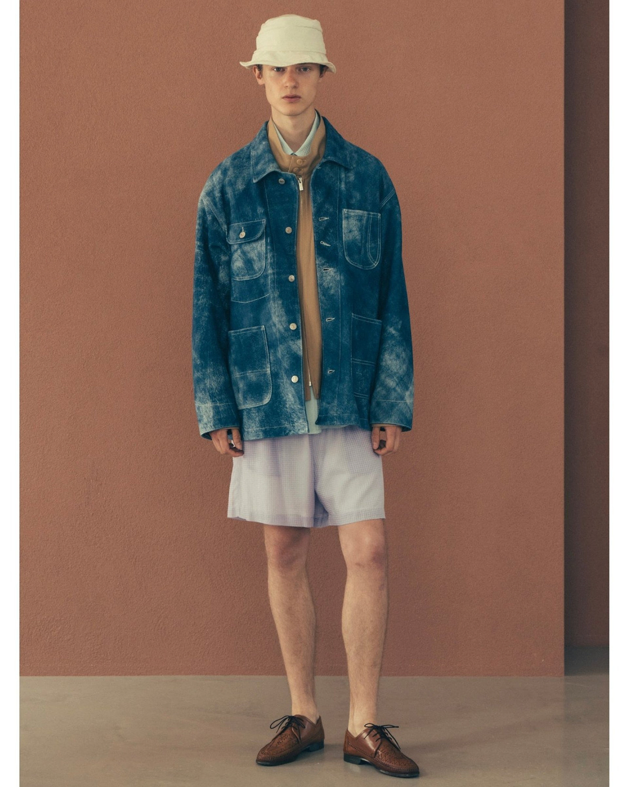 【26SS】レザーカバーオールジャケット