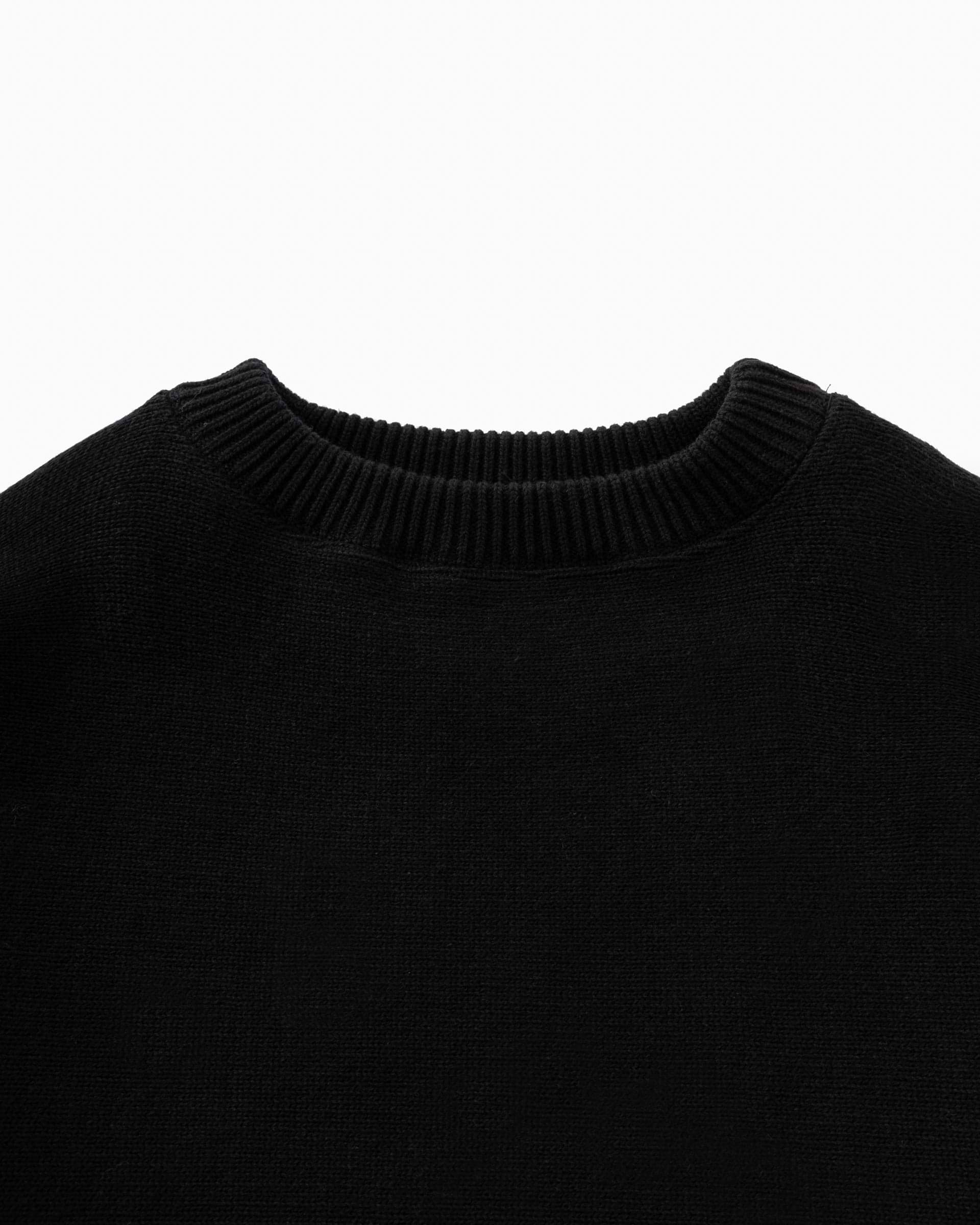 BODHI】リバーシブルコットンカシミヤスウェット（ブラック 