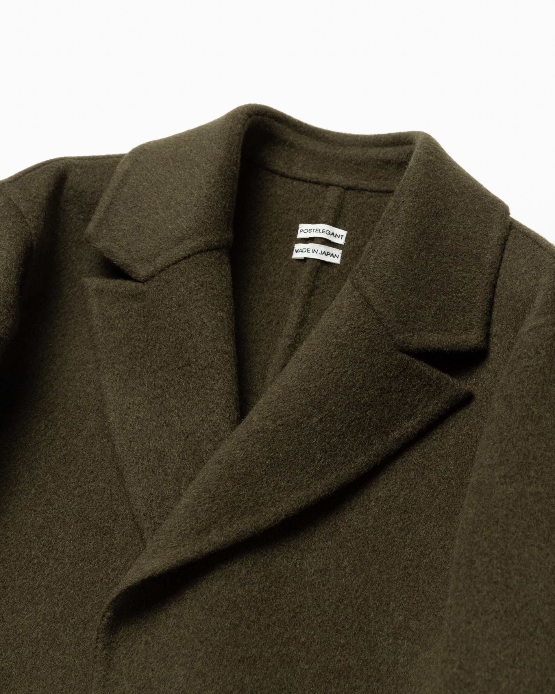 postelegant  22aw wool rever coat コート