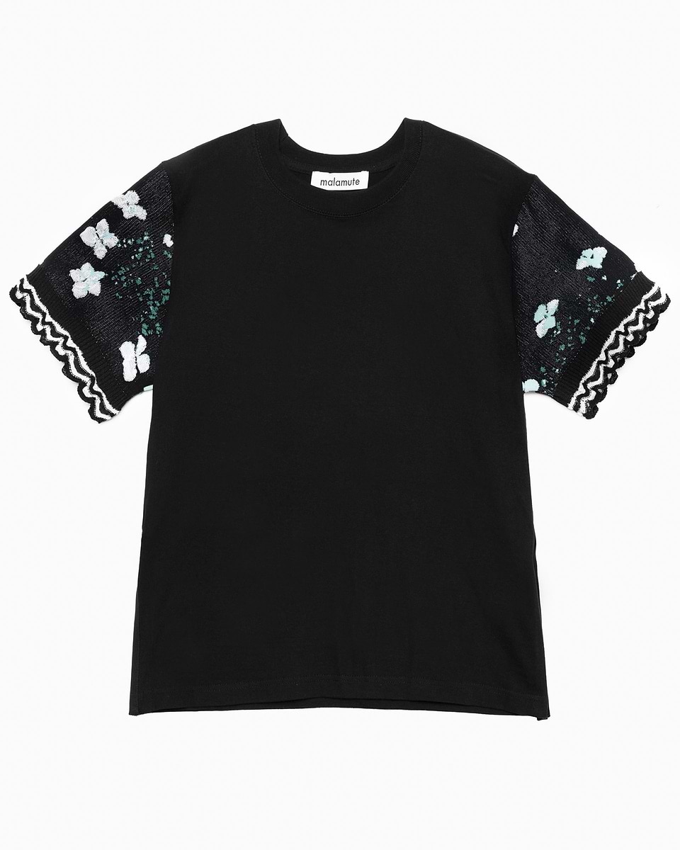 ＜malamute＞紫陽花フラワーTシャツ