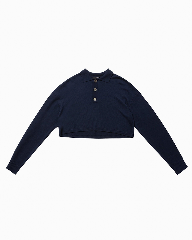 【23AW】ショートニットポロシャツ