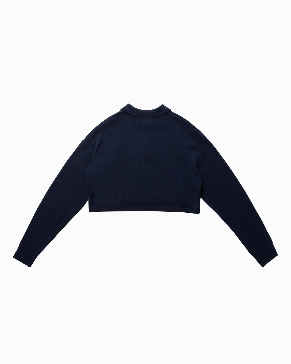 【23AW】ショートニットポロシャツ