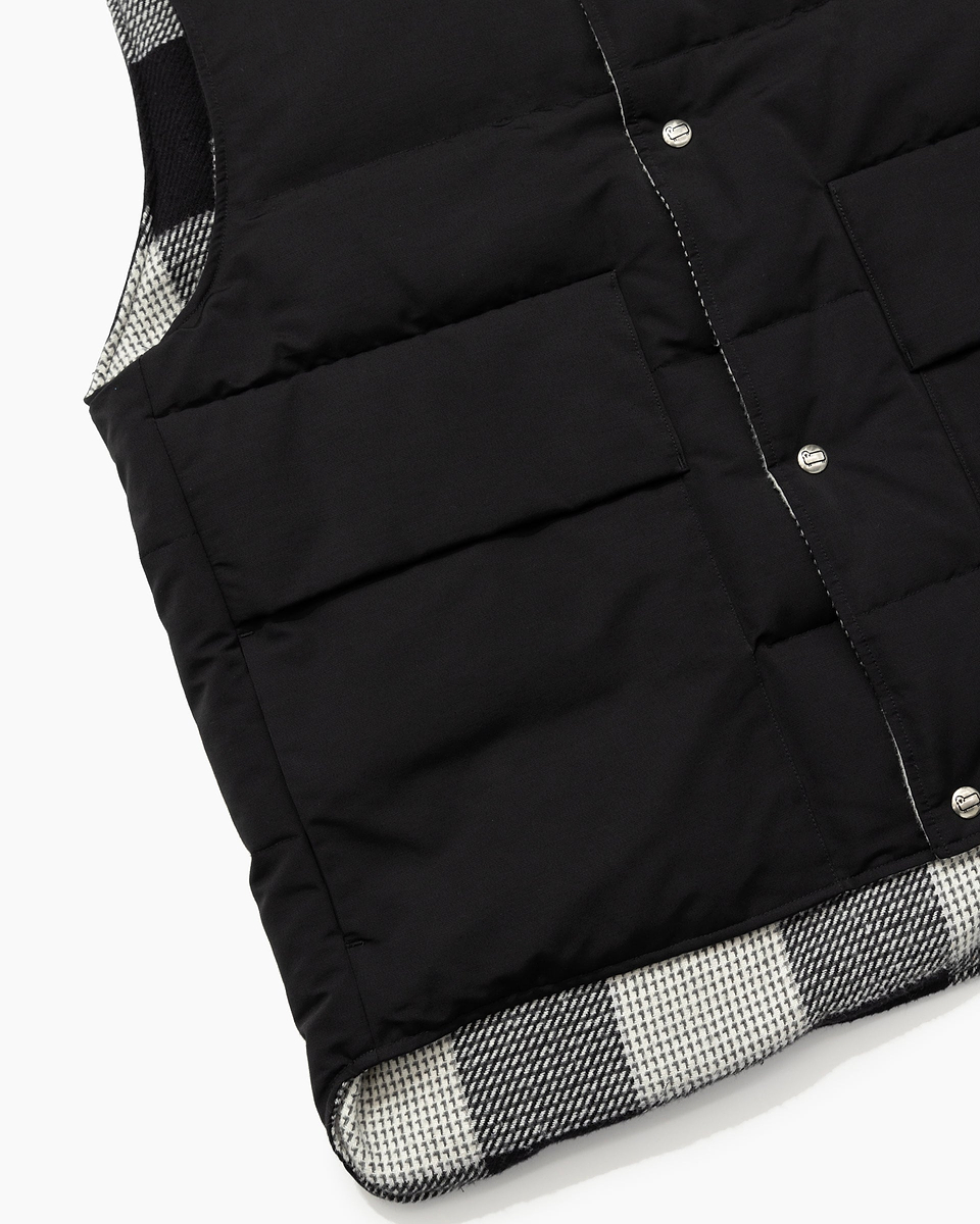 【23AW】＜N.ハリウッド × ウールリッチ＞リバーシブルベスト