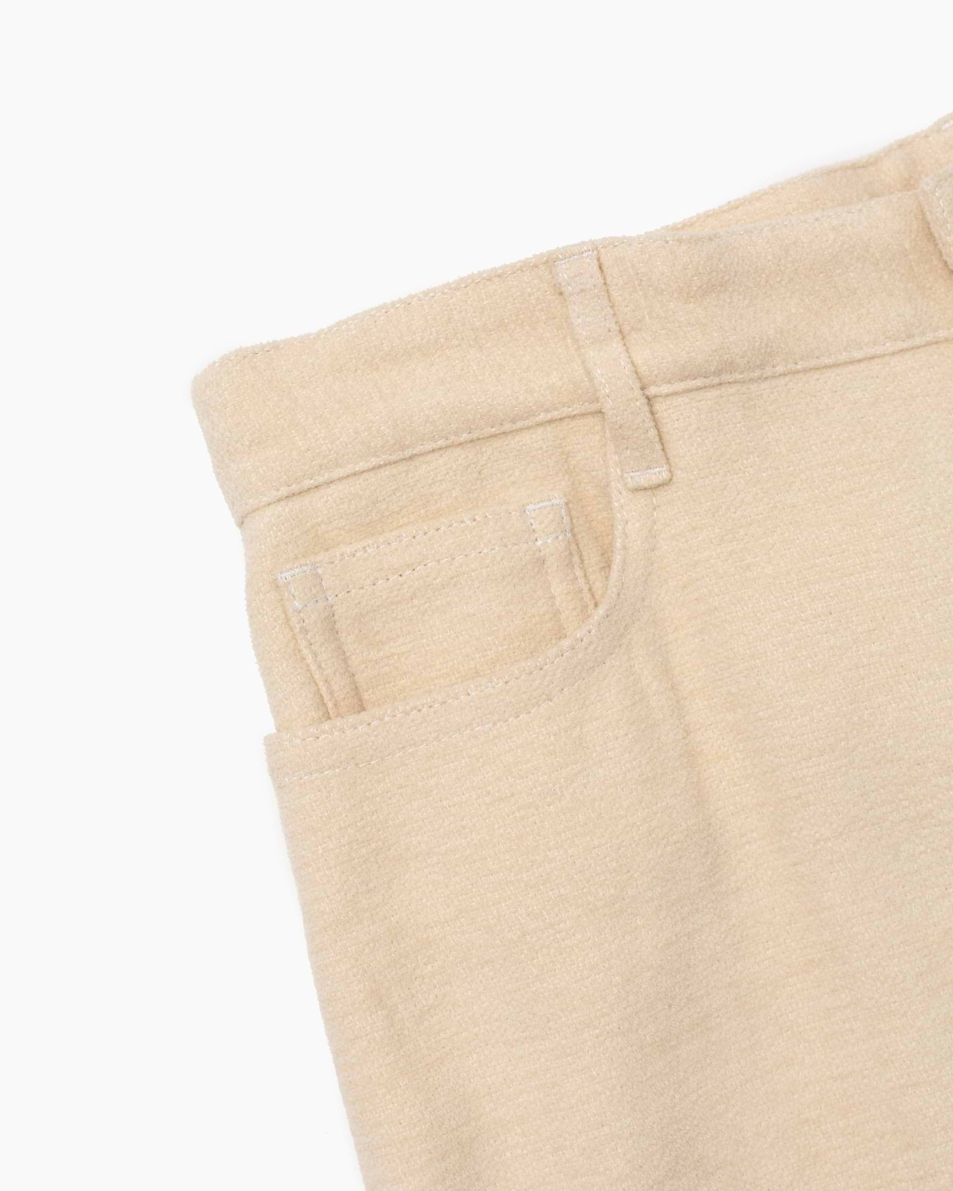 POSTELEGANT/Washi Paper Cotton 5-Pocket Trousers/36/コットンネイビ-