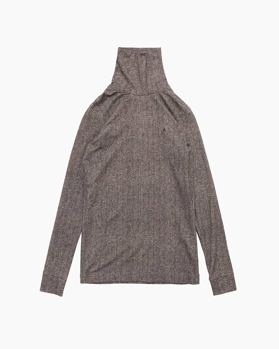 【23AW】＜th products＞ツイードプリントタートルネック