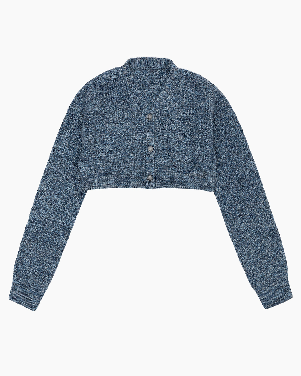 【23AW】ランダムカノコショートカーディガン