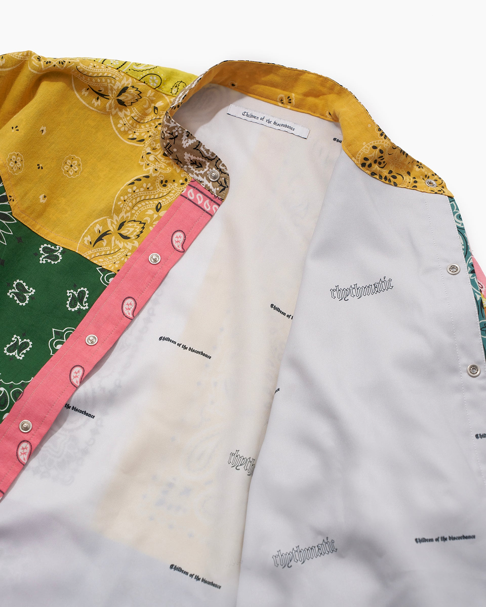 【23AW】バンダナパッチワークロングスリーブシャツ（ミックス）