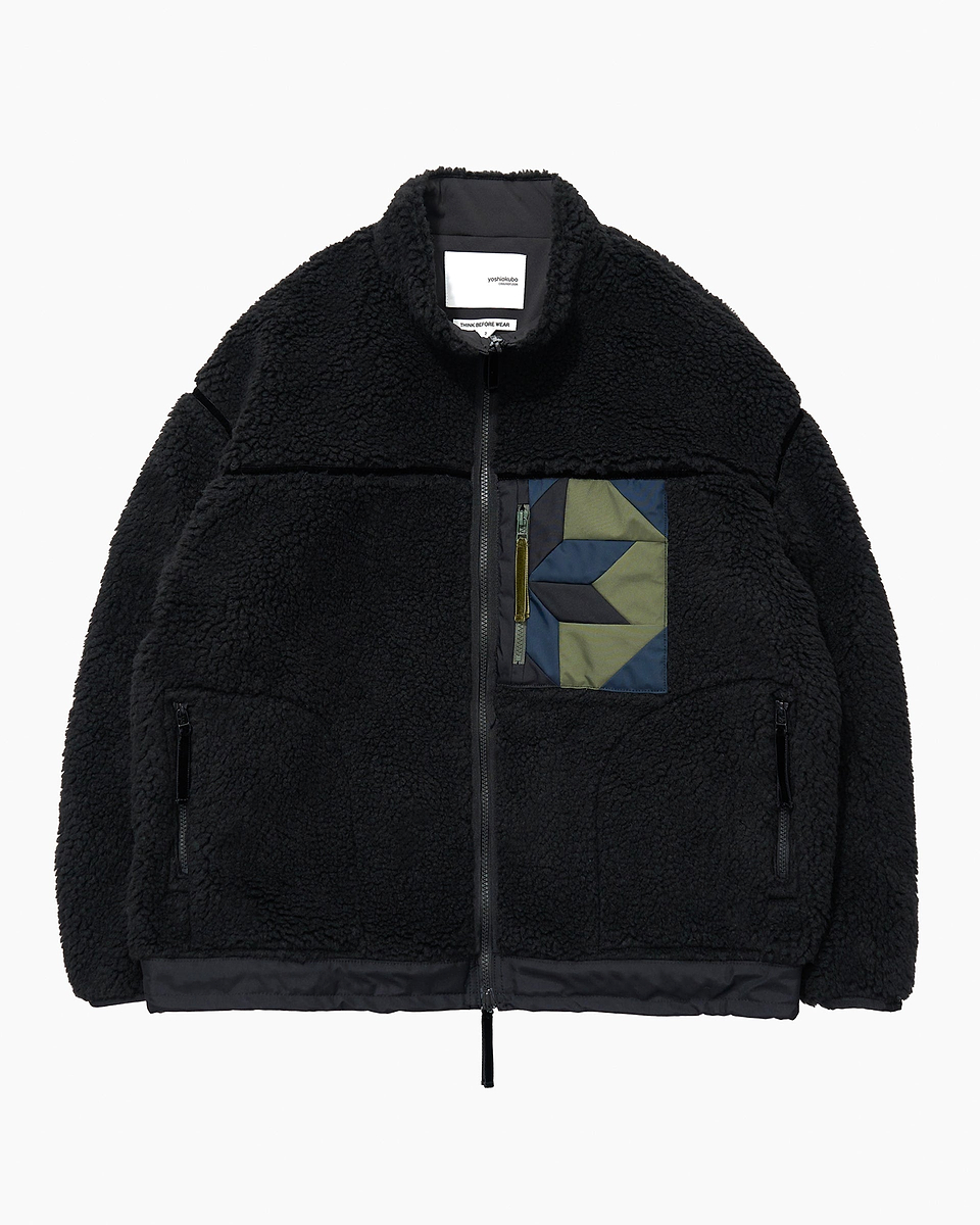 【23AW】パッチワークPKボアブルゾン