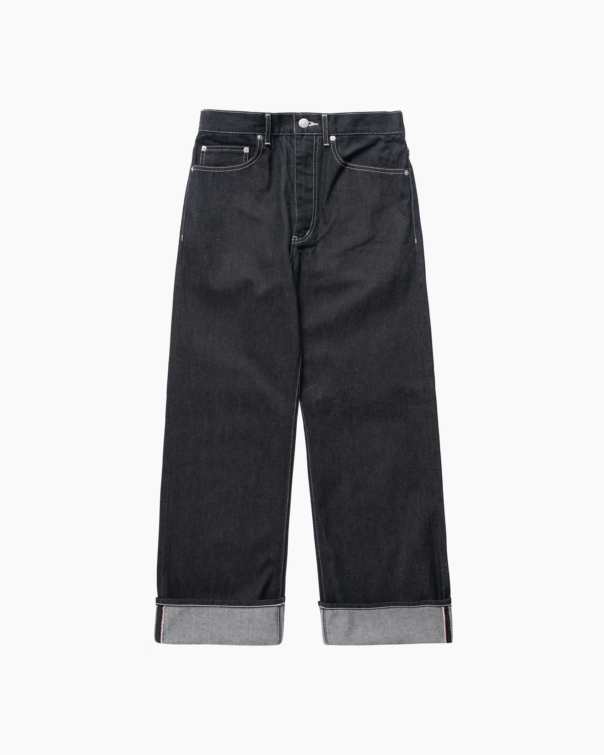 【beautiful people】 / 【24SS】セルビッチデニムオールディーズフィット / パンツ・スカート / サイズ36 Jeans 新品 ブラック ユニセックス 12 IS Beautiful