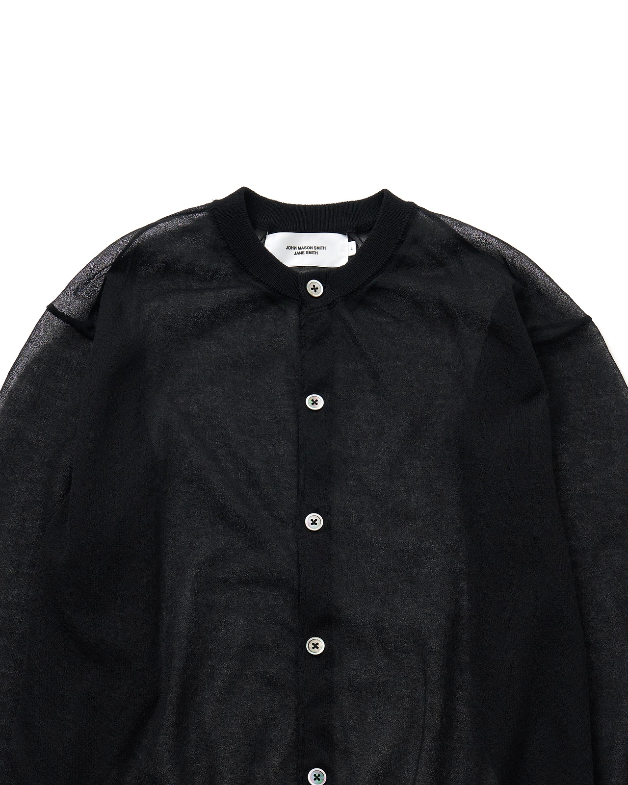 【25SS】16G シアーニットボタンクルーネックカーディガン