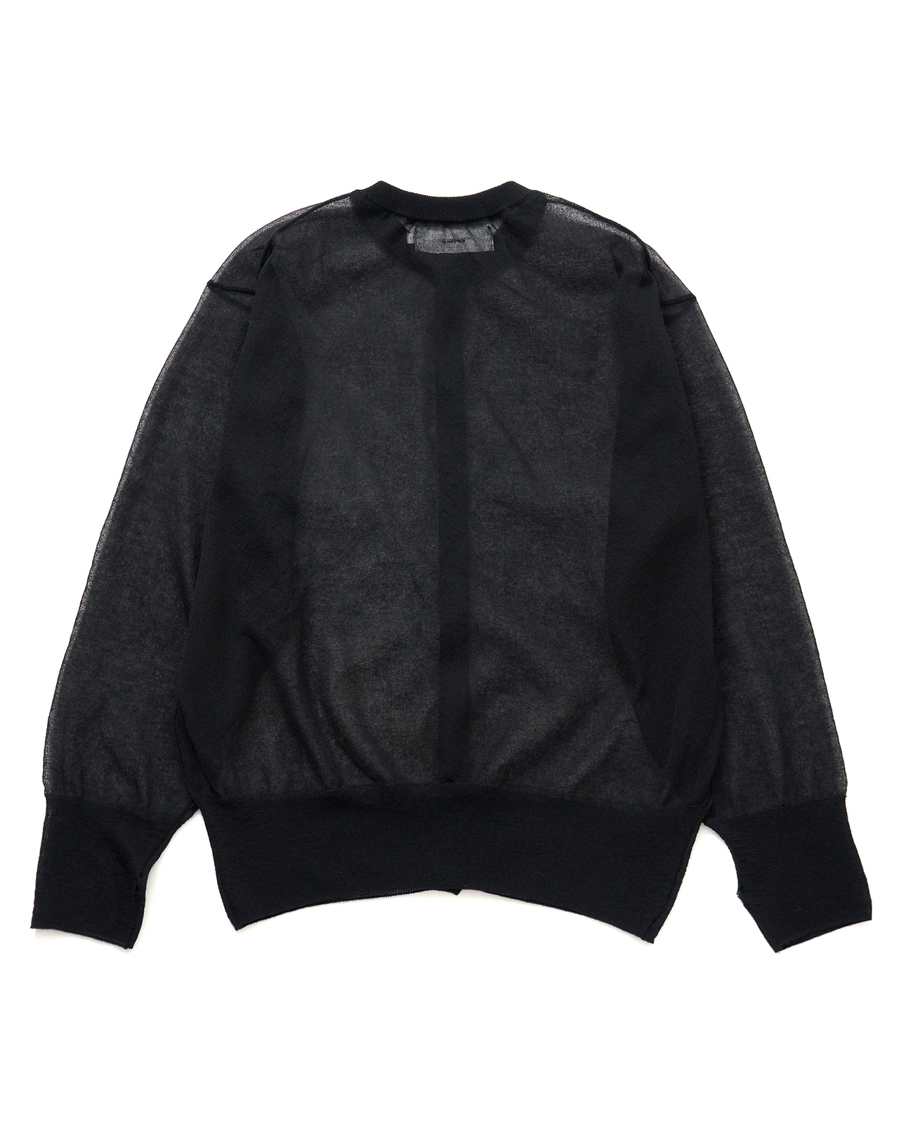 【25SS】16G シアーニットボタンクルーネックカーディガン