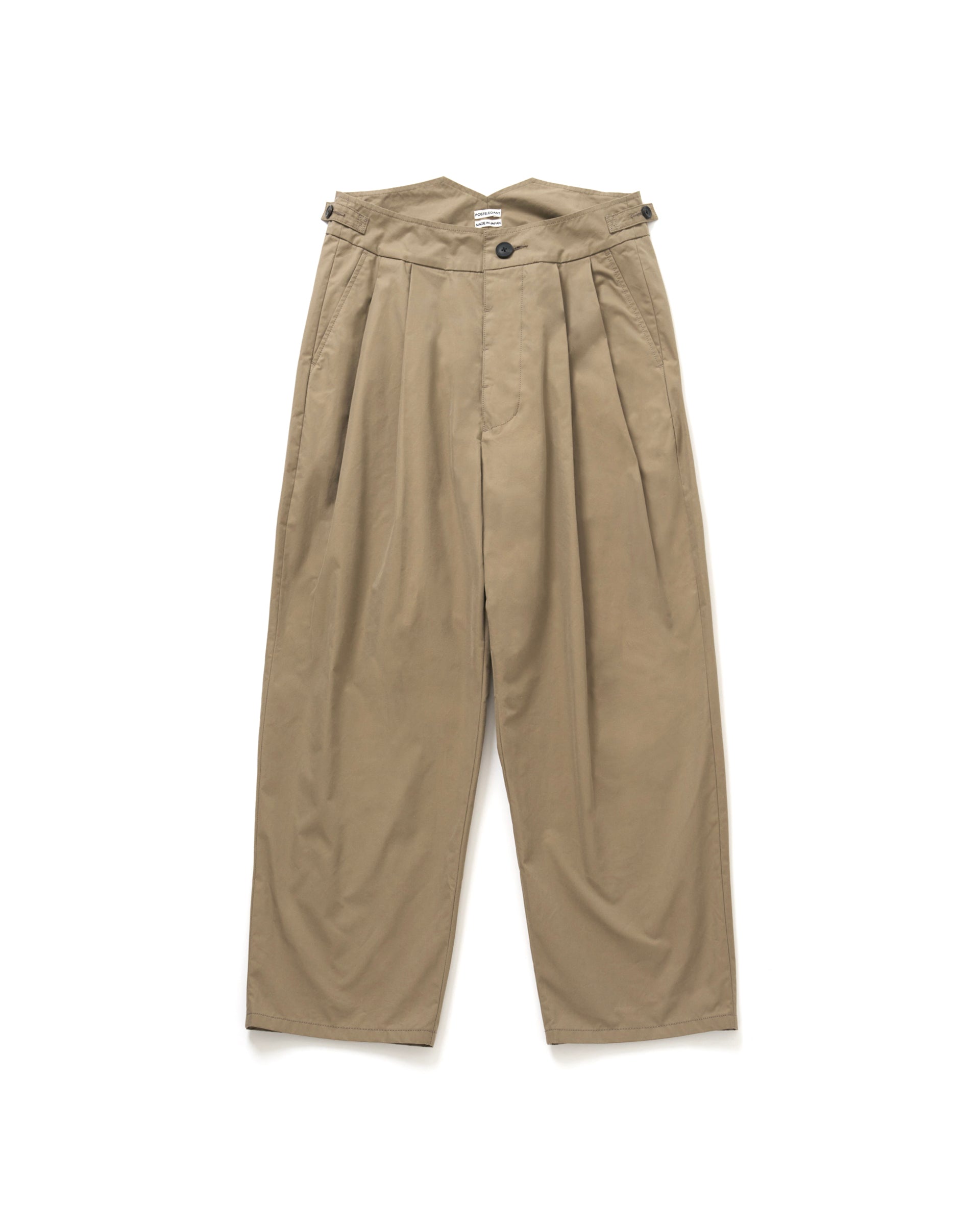 POSTELEGANT】ハイカウントコットントラウザーズ – ファッション