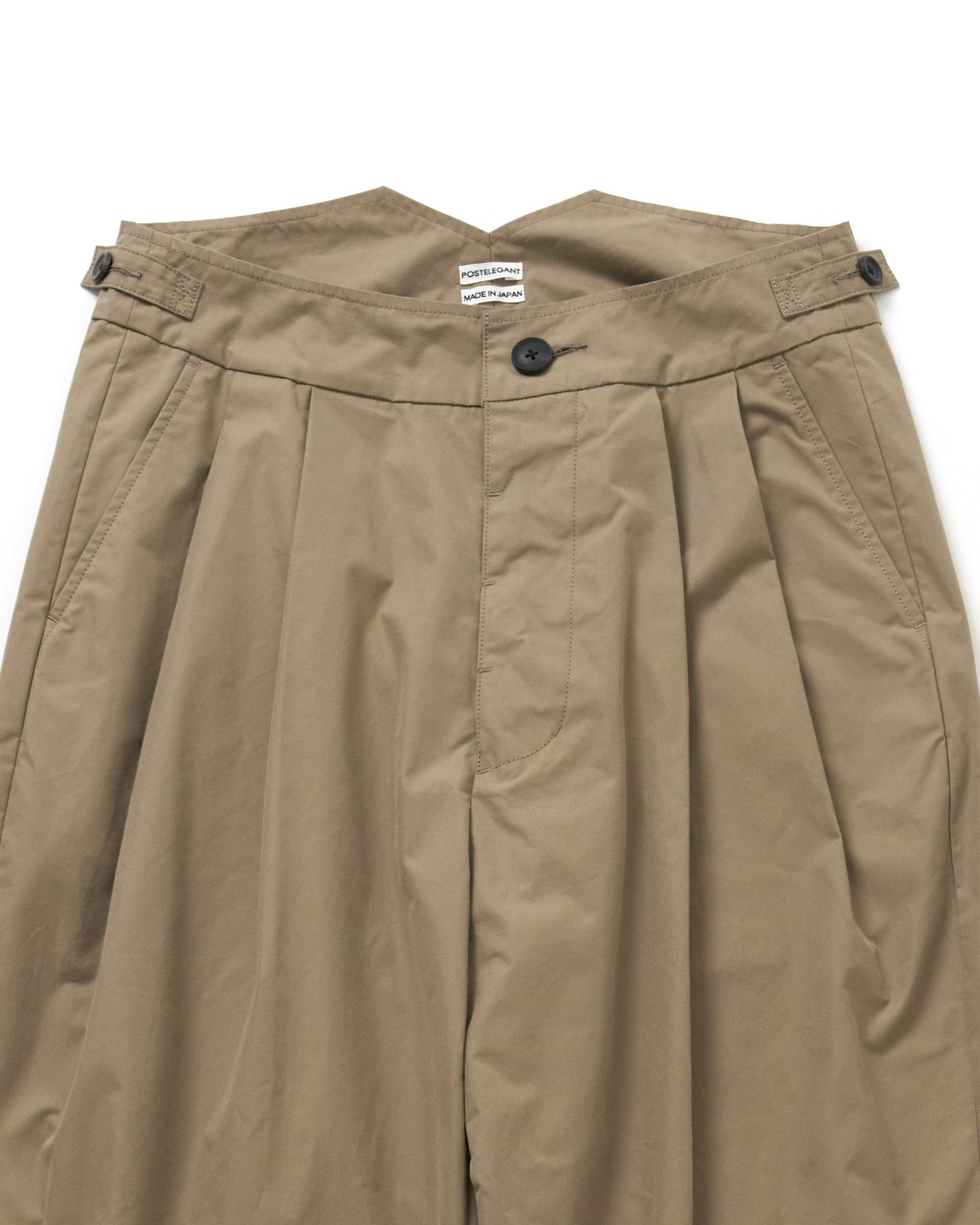 【関税込み】RECTO トラウザーズ IGT FACTORY COTTON SIDE ADJUSTERS OYSTER | IGTF002-005
